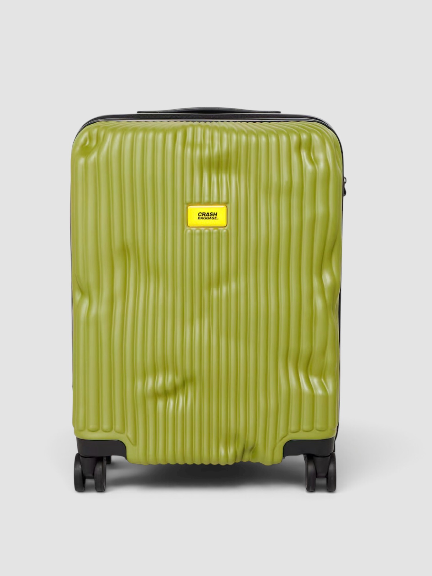 Crash Baggage Stripe Small Carry-On in olive.