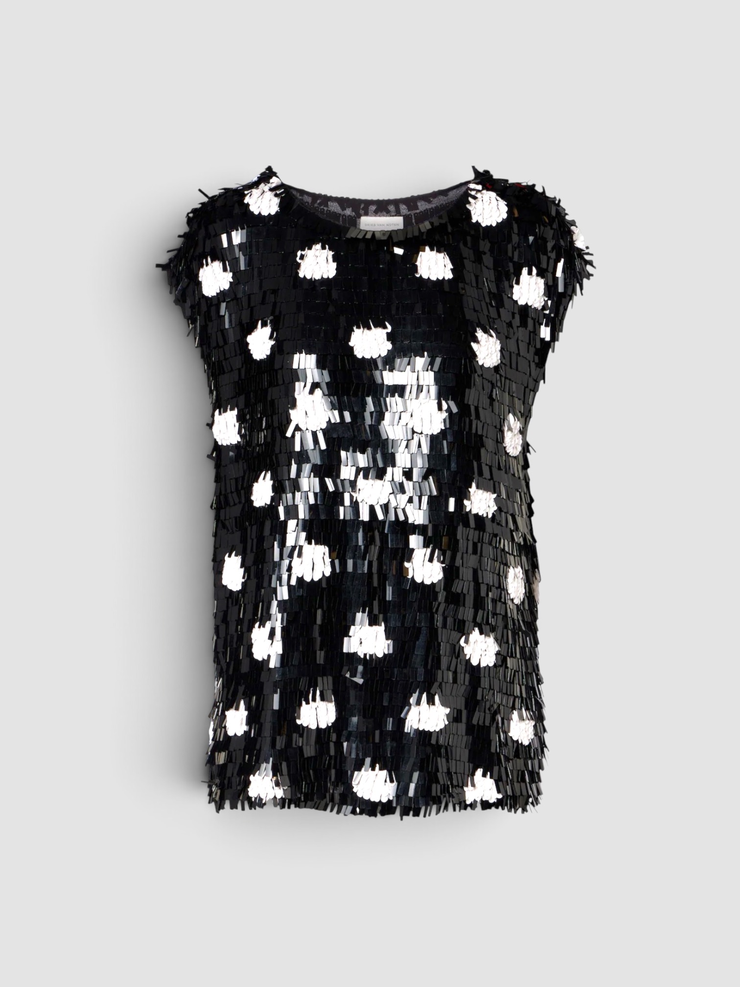 Dries Van Noten Cuzco Top in black/white. Styled by Sharon Lombardo for FDV Concierge.