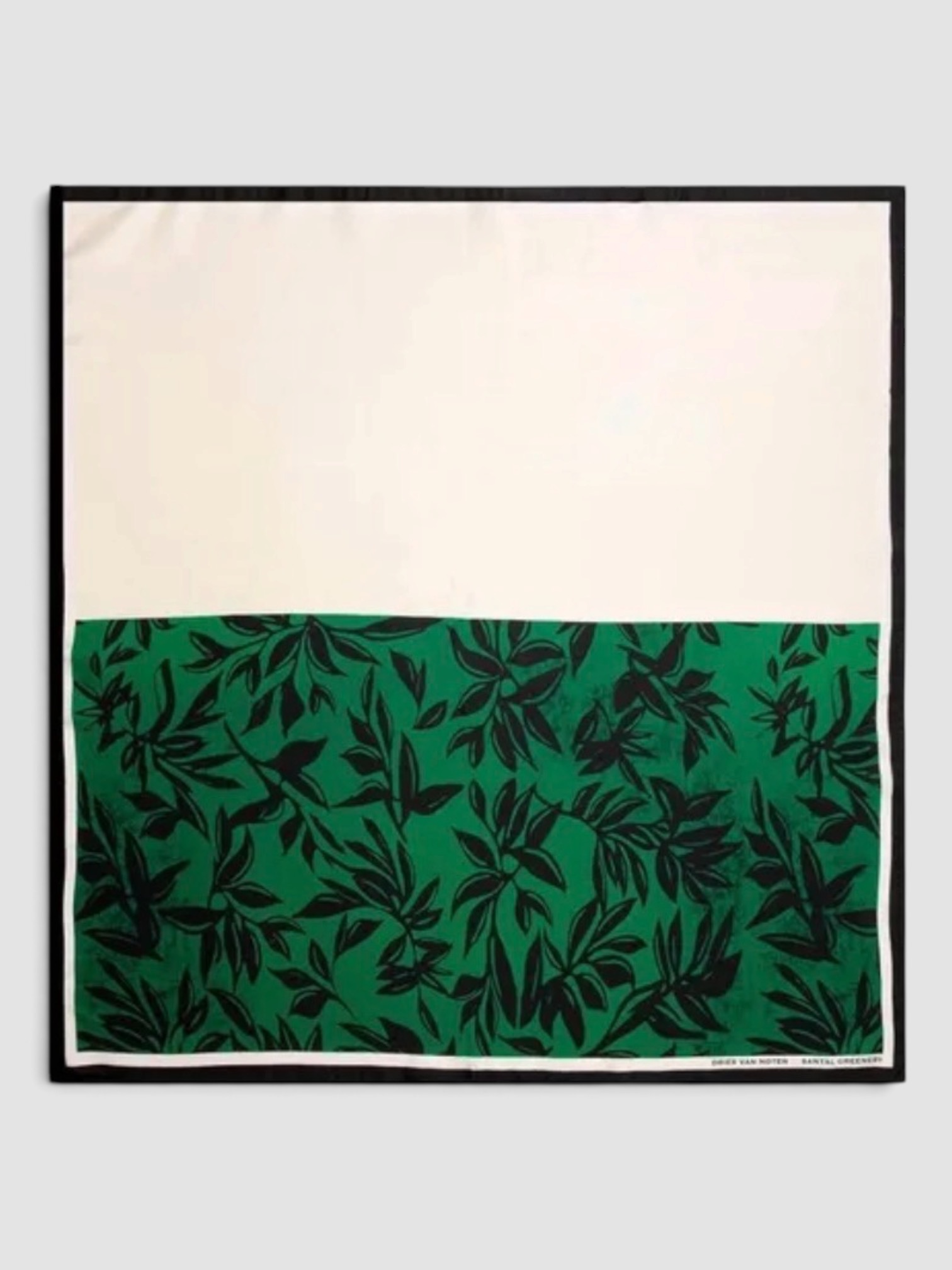 Dries Van Noten Foulard in santal greenery.