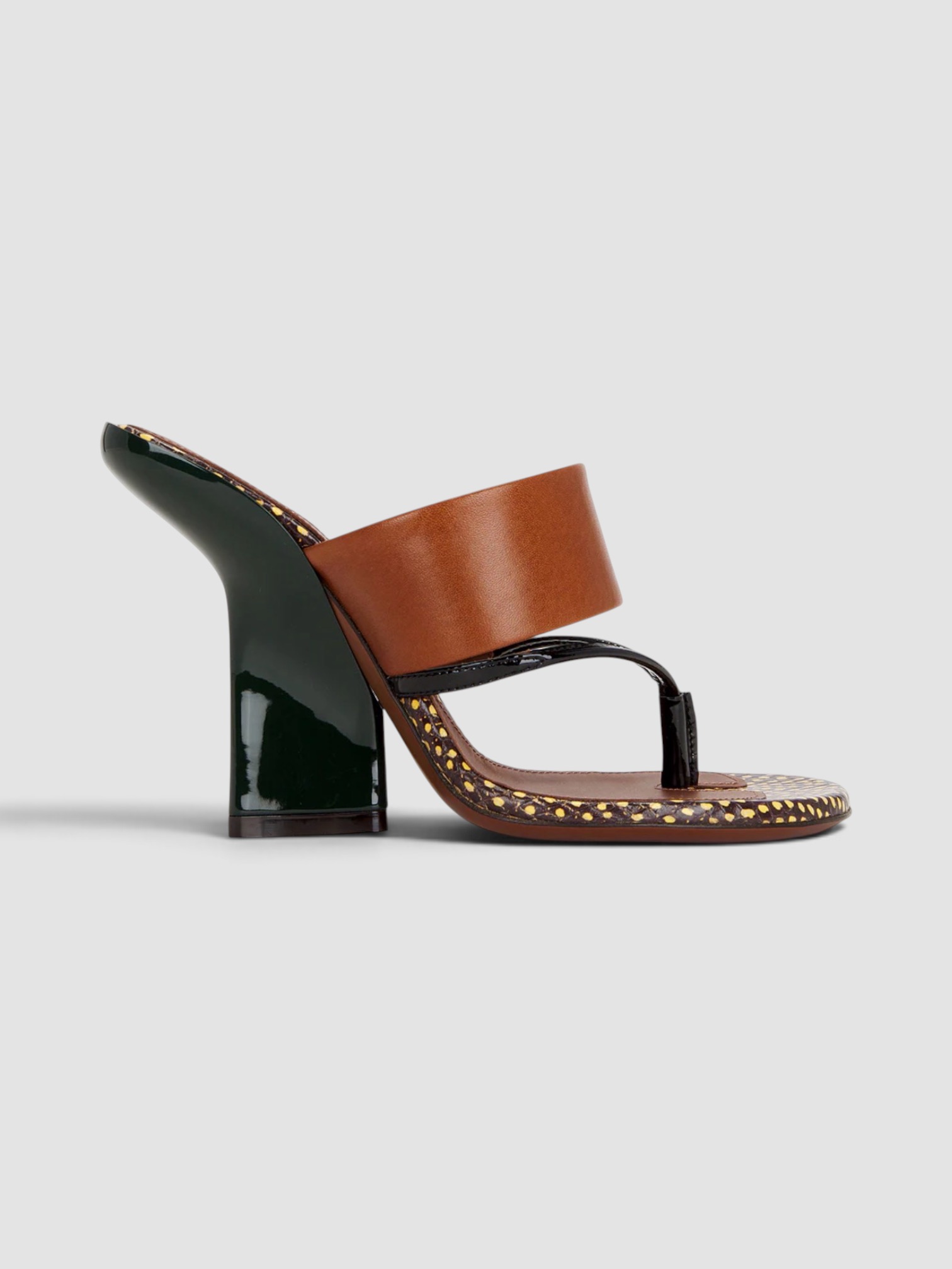 Dries Van Noten Mule Sandal in print.