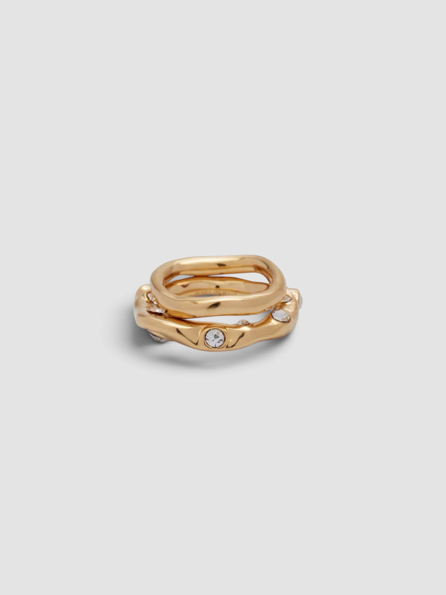 Dries Van Noten Embellished Ring in gold.