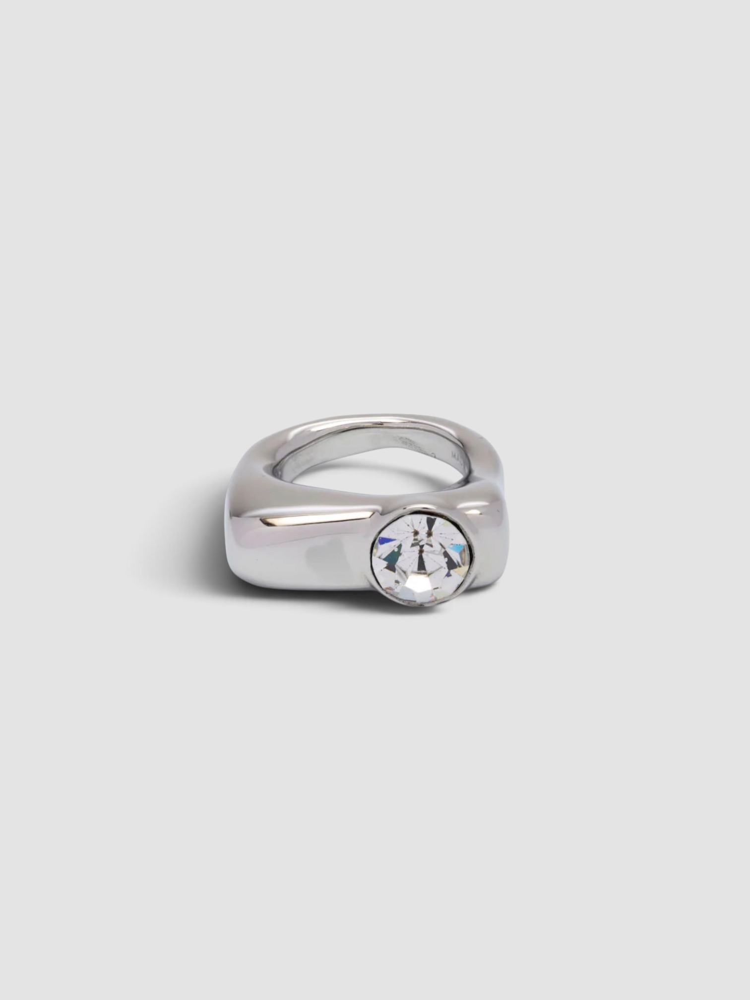 Dries Van Noten Embellished Ring in silver.