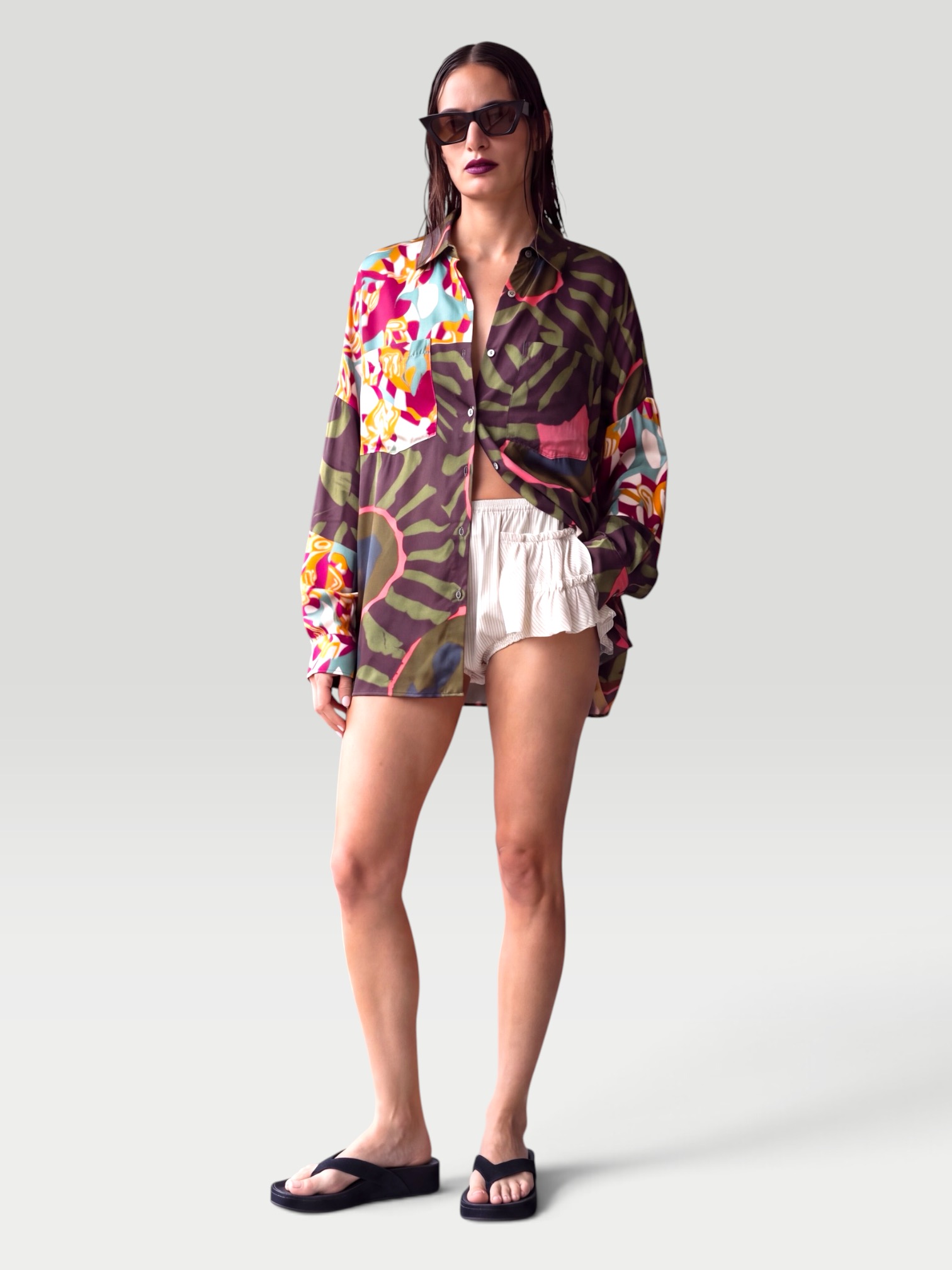 Dries Van Noten Pixie Short in cream. Styled by Sharon Lombardo for FDV Concierge.