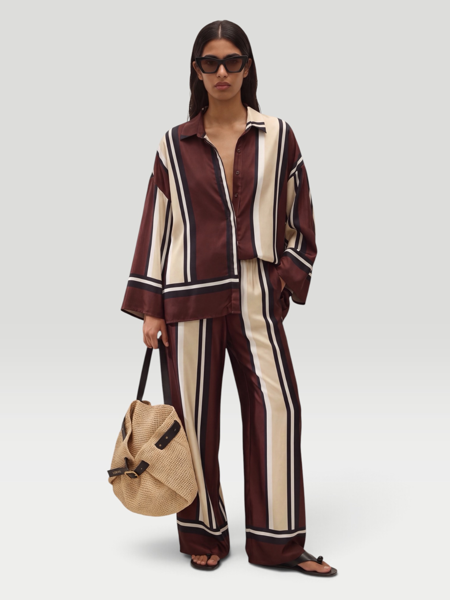 Faithfull Cora Shirt in sintra stripe. Styled by Sharon Lombardo for FDV Concierge.