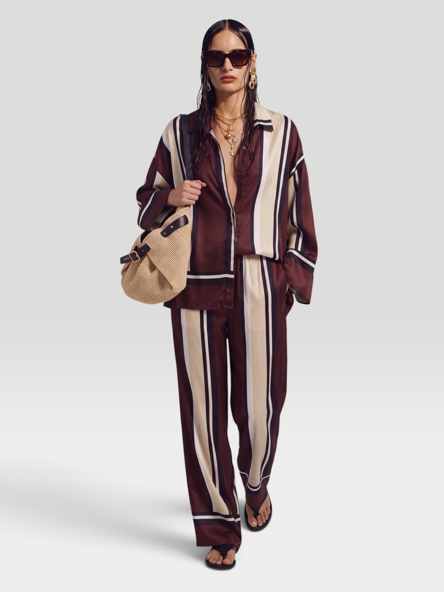 Faithfull Jensen Pant in sintra stripe. Styled by Sharon Lombardo for FDV Concierge.
