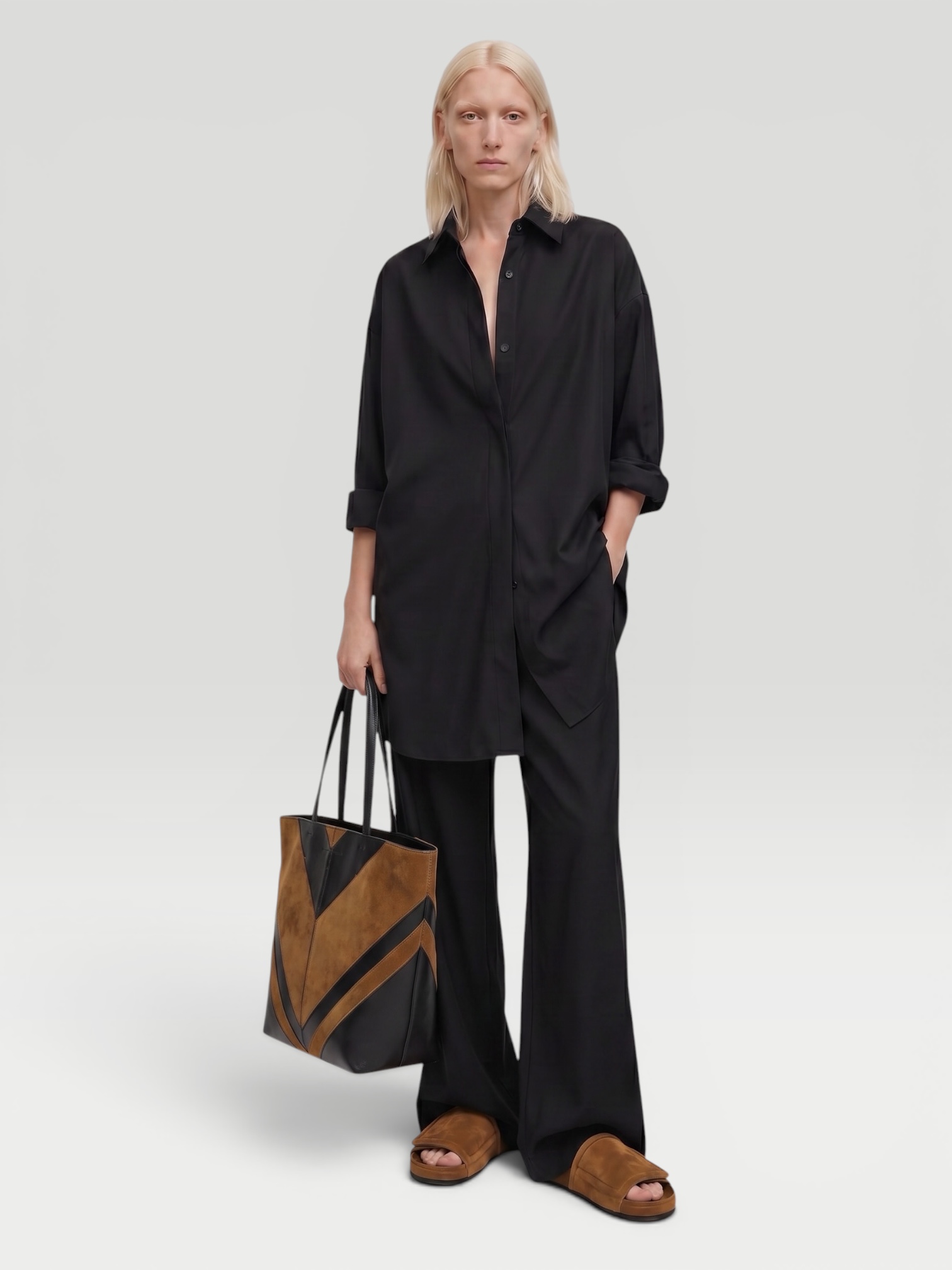 Fear Of God Relaxed Shirt in black. Styled by Sharon Lombardo for FDV Concierge.
