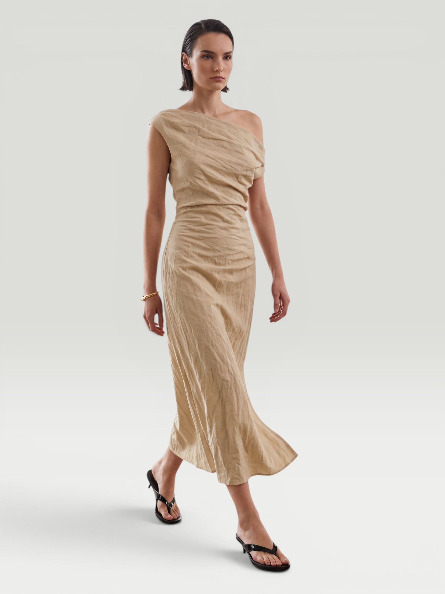 FFORME Lowe Cotton-Blend Top in cream. Styled by Sharon Lombardo for FDV Concierge.