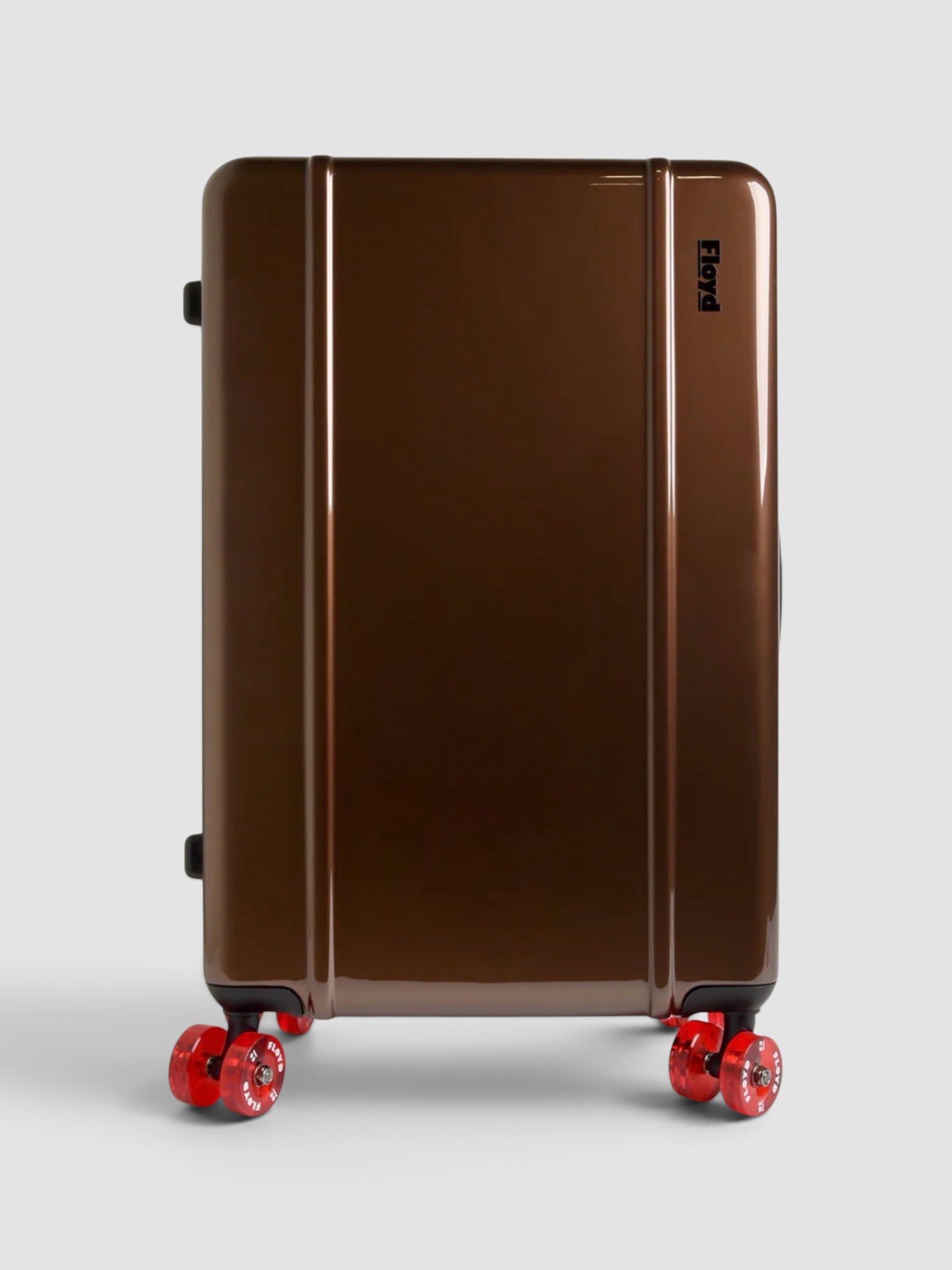 Floyd Check-In Suitcase in bronco brown.