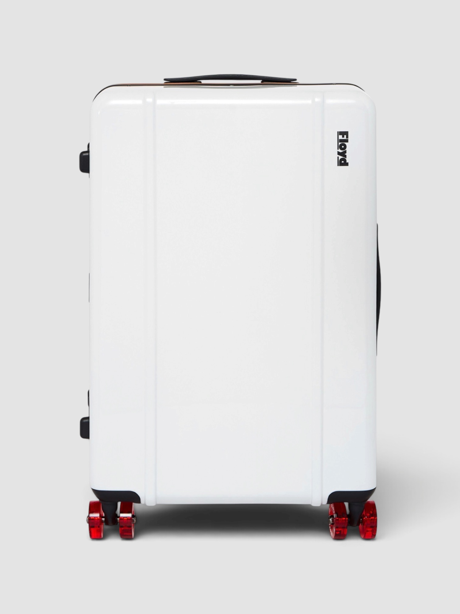 Floyd Check-In Suitcase in white.