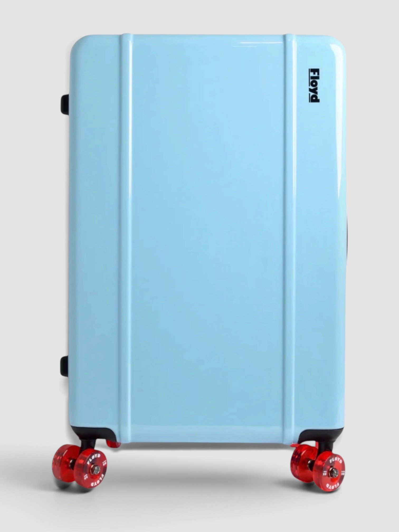 Floyd Trunk Luggage in miami blue.