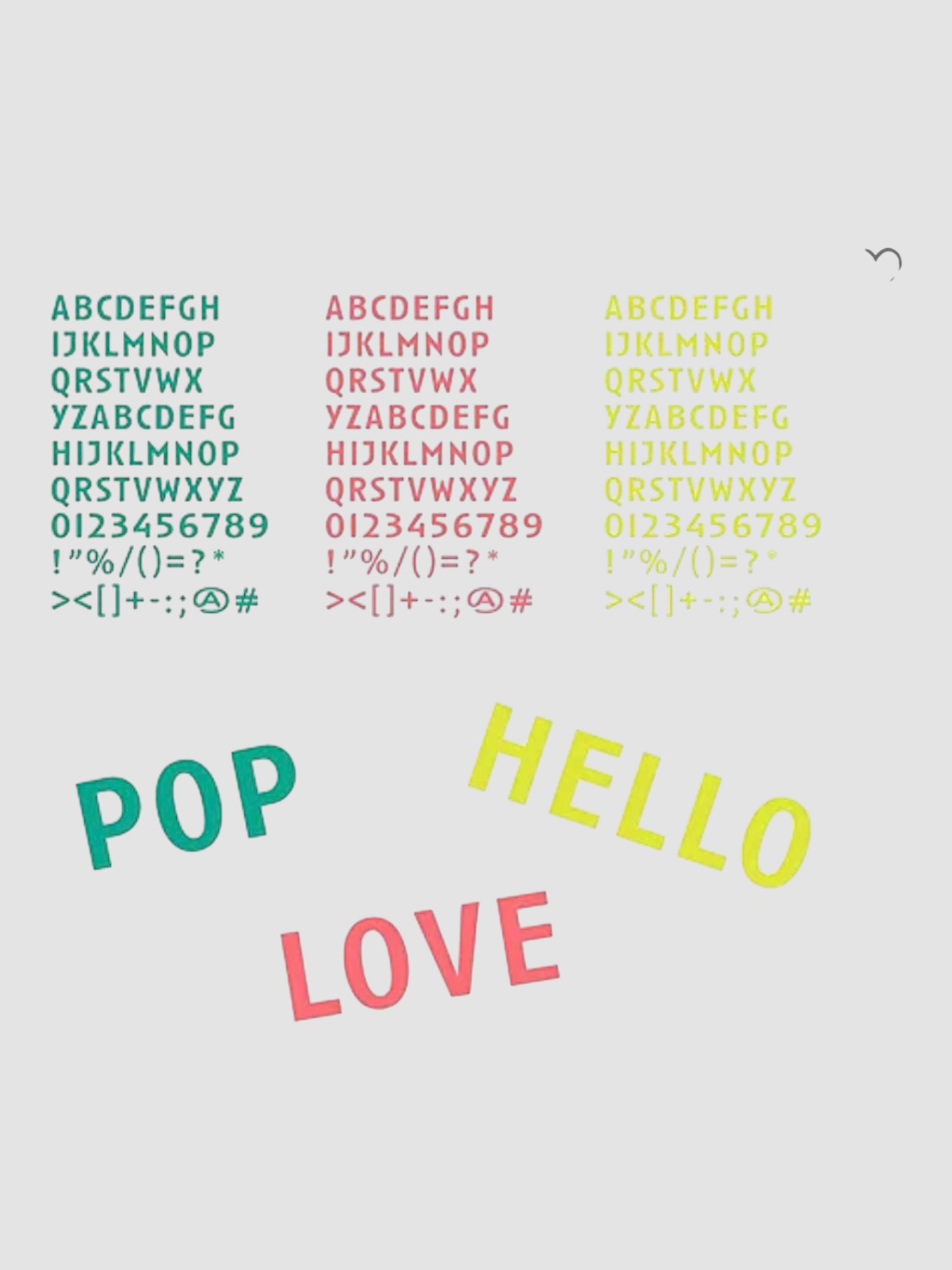 FPM Milano Bank S Letter Stickers.