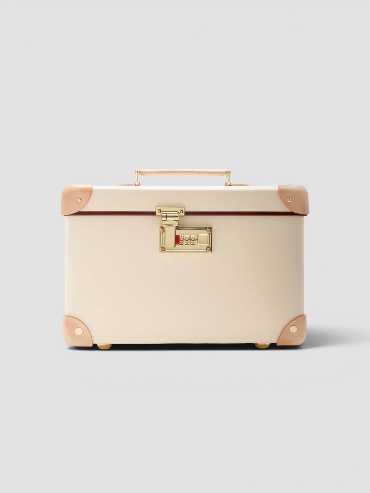 Globe-Trotter Centenary Vanity Case in white.