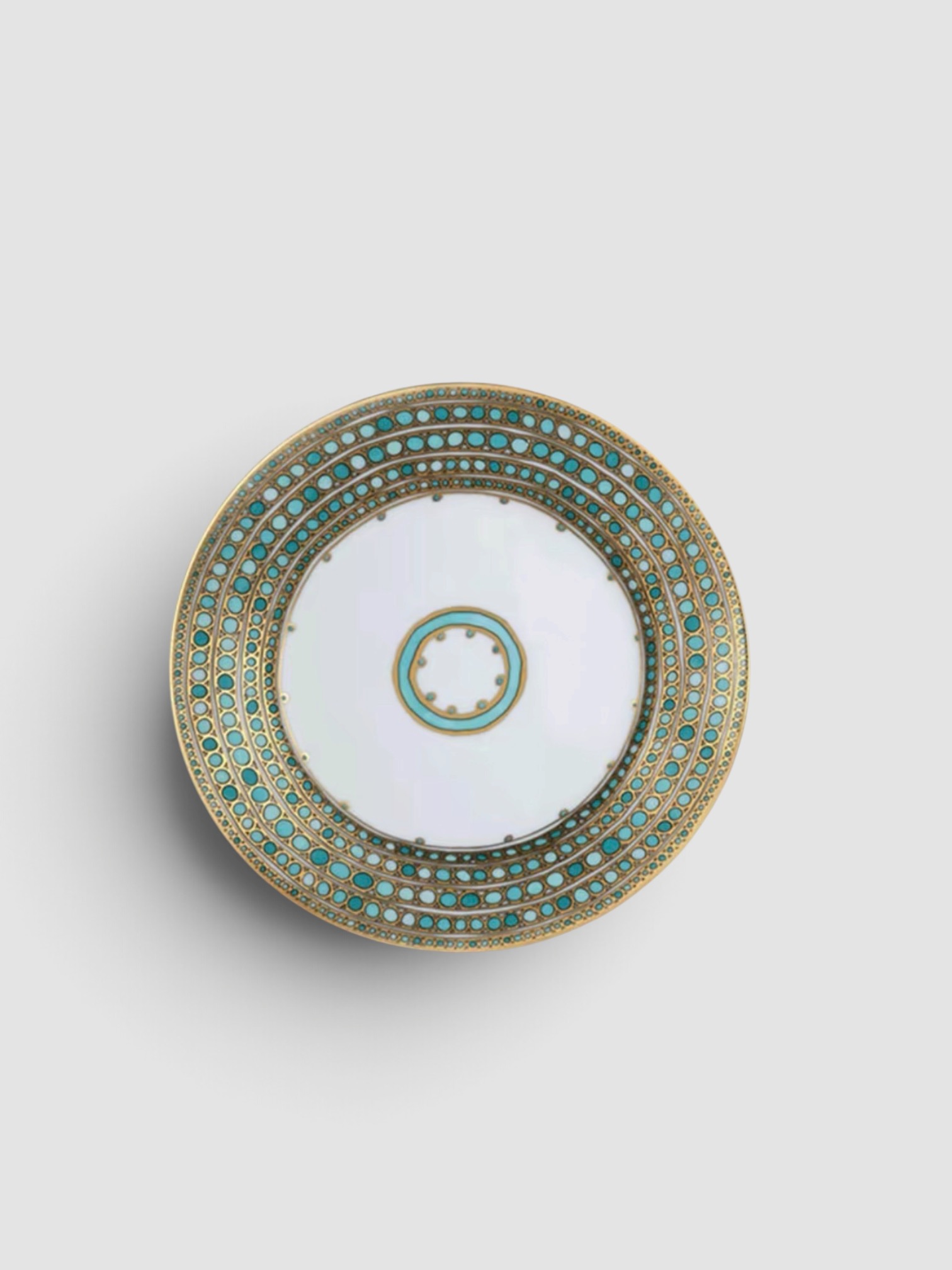 Haviland & Parlon Syracuse Turquoise Salad Plate in turquoise.
