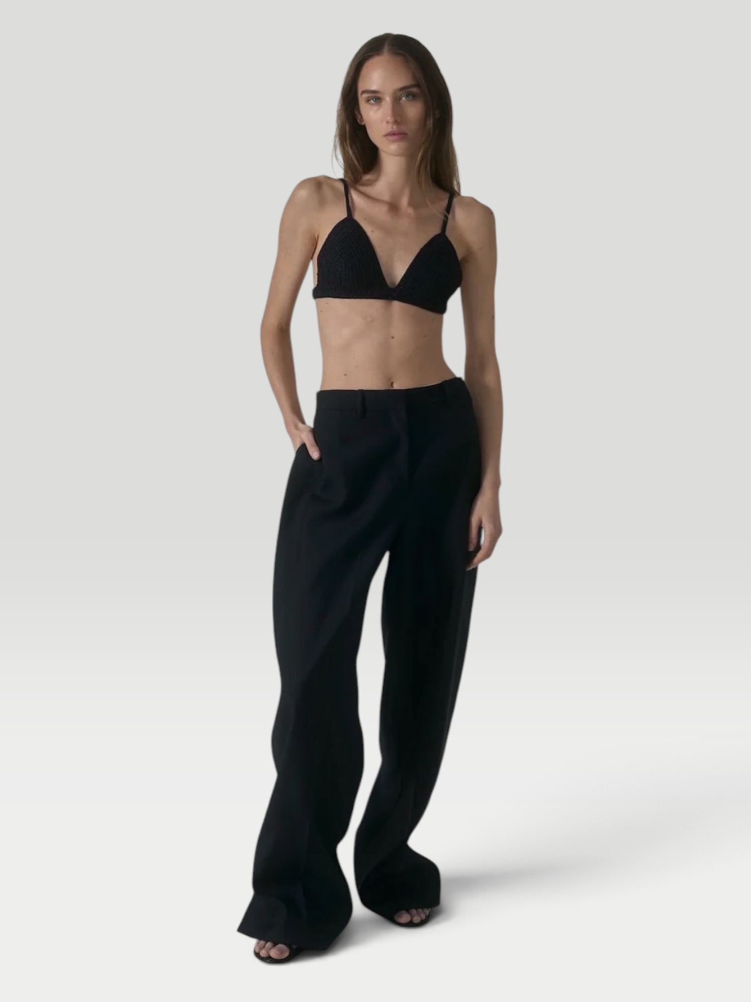 Heirlome Agnes Bralette in black. Styled by Sharon Lombardo for FDV Concierge.