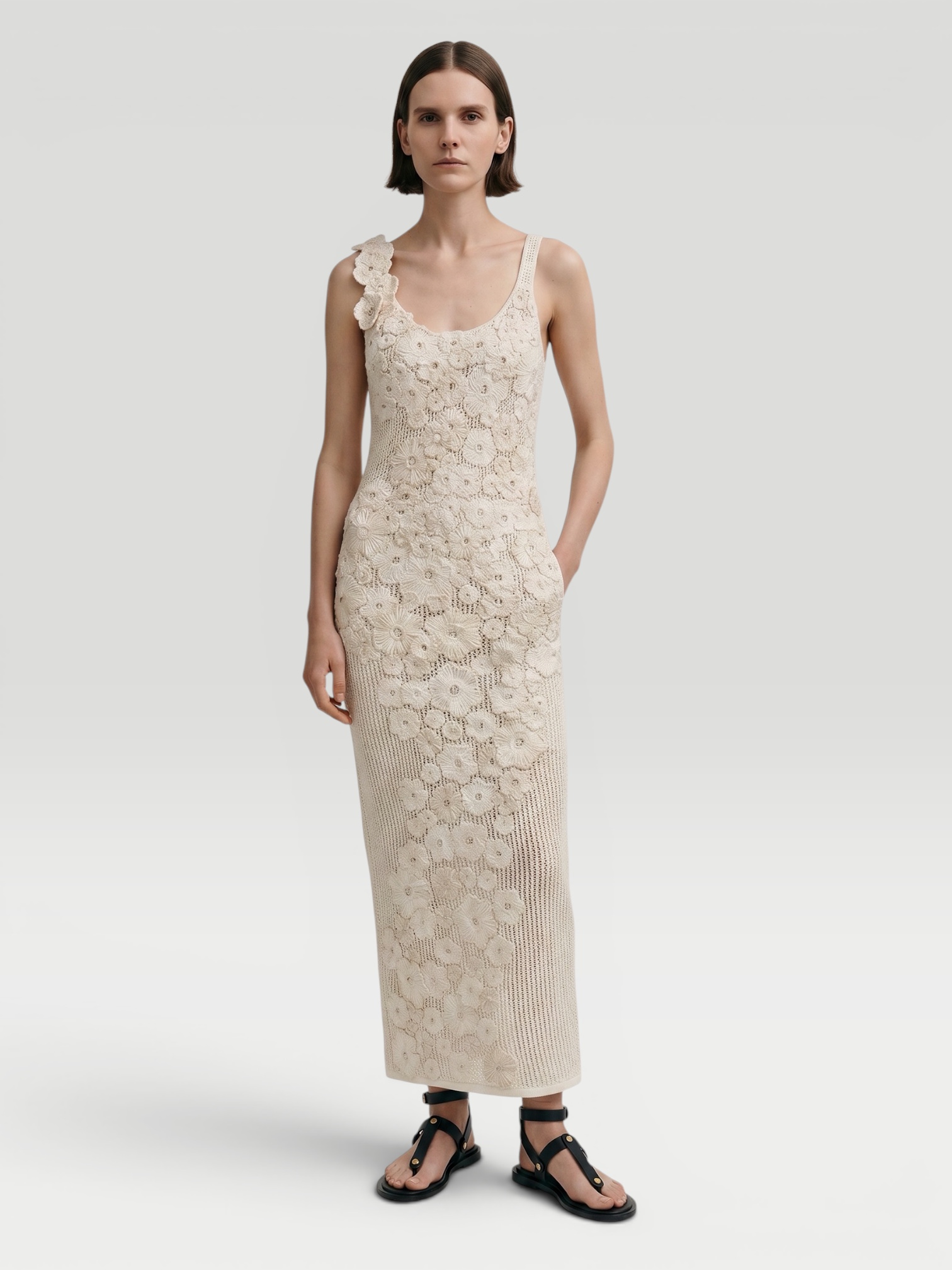HEIRLOME Emily Dress in ivory. Styled by Sharon Lombardo for FDV Concierge.