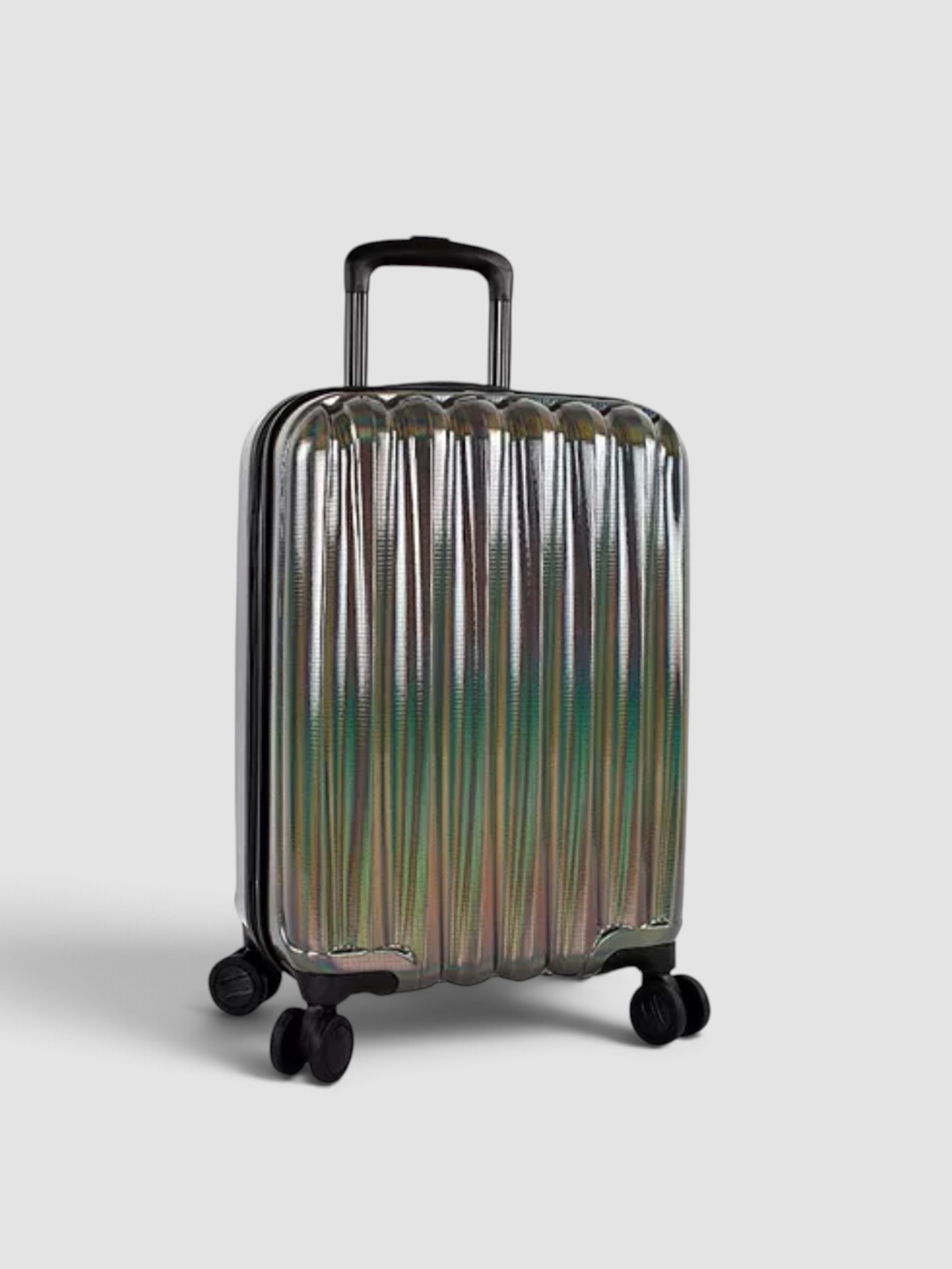 Heys America Astro 21" Spinner Suitcase in charcoal.