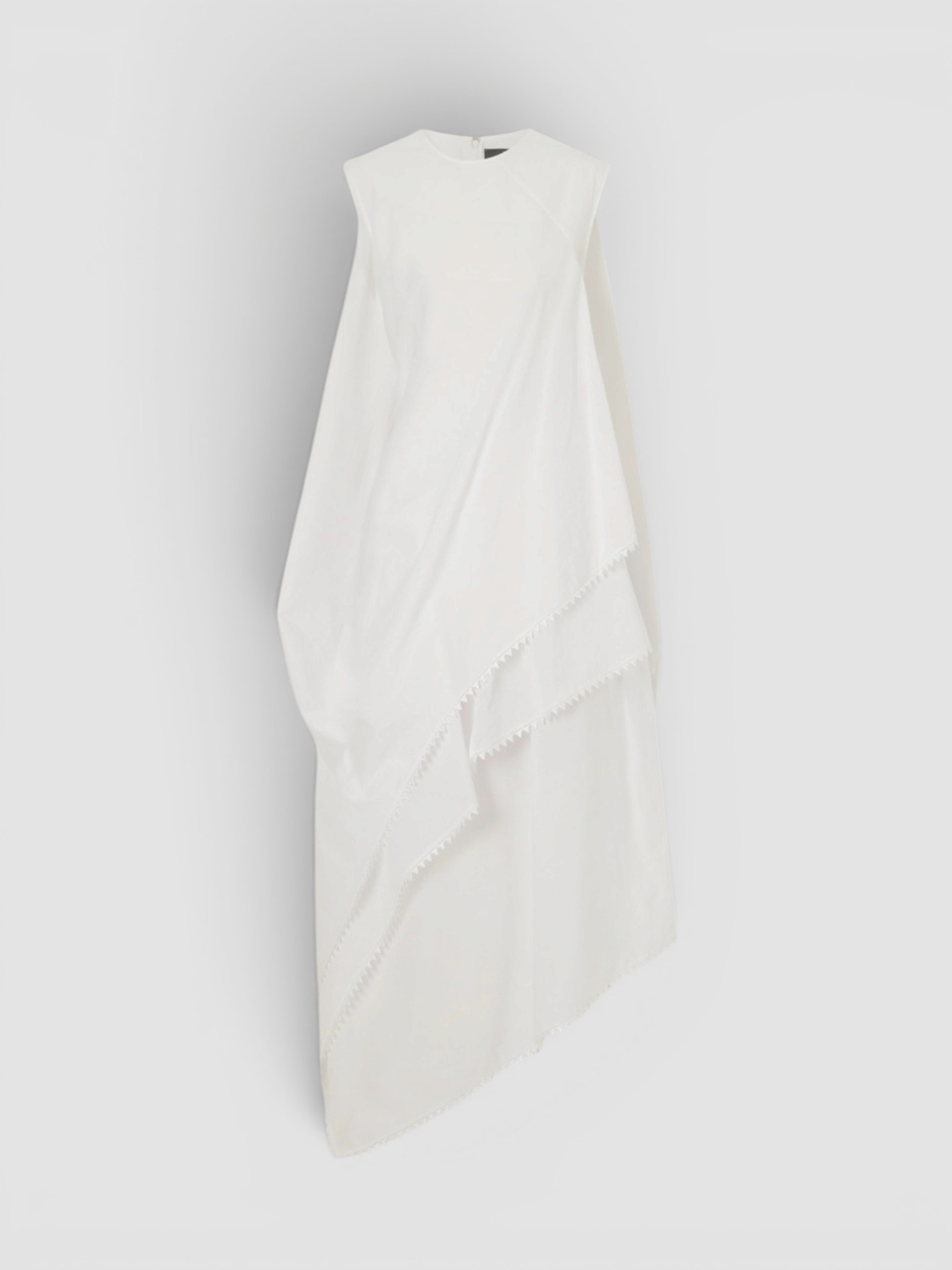 Jacquemus Traversin Cotton-Blend Maxi Dress in white.