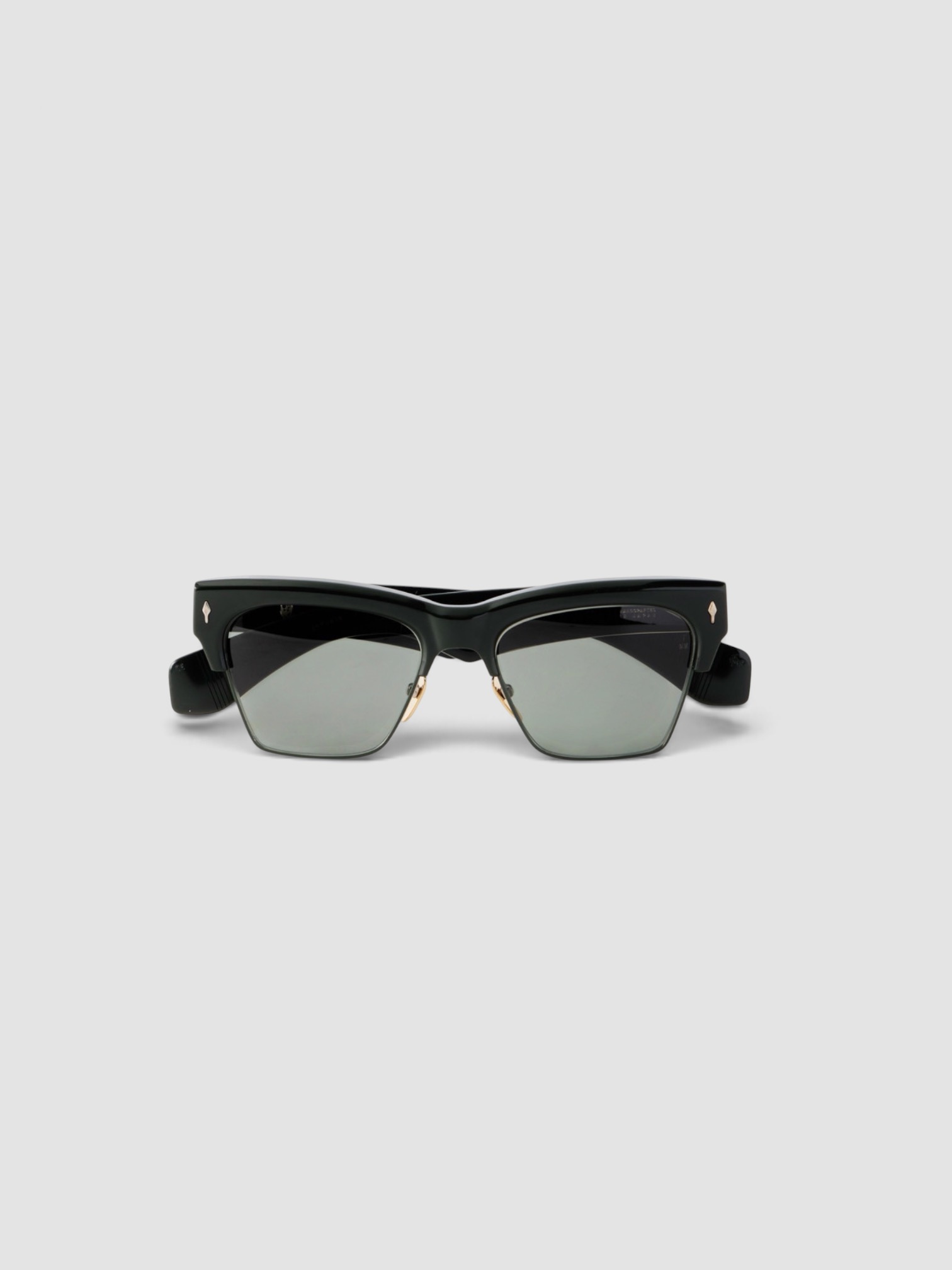 Jacques Marie Mage Bugsy D-Frame Acetate Sunglasses in black.