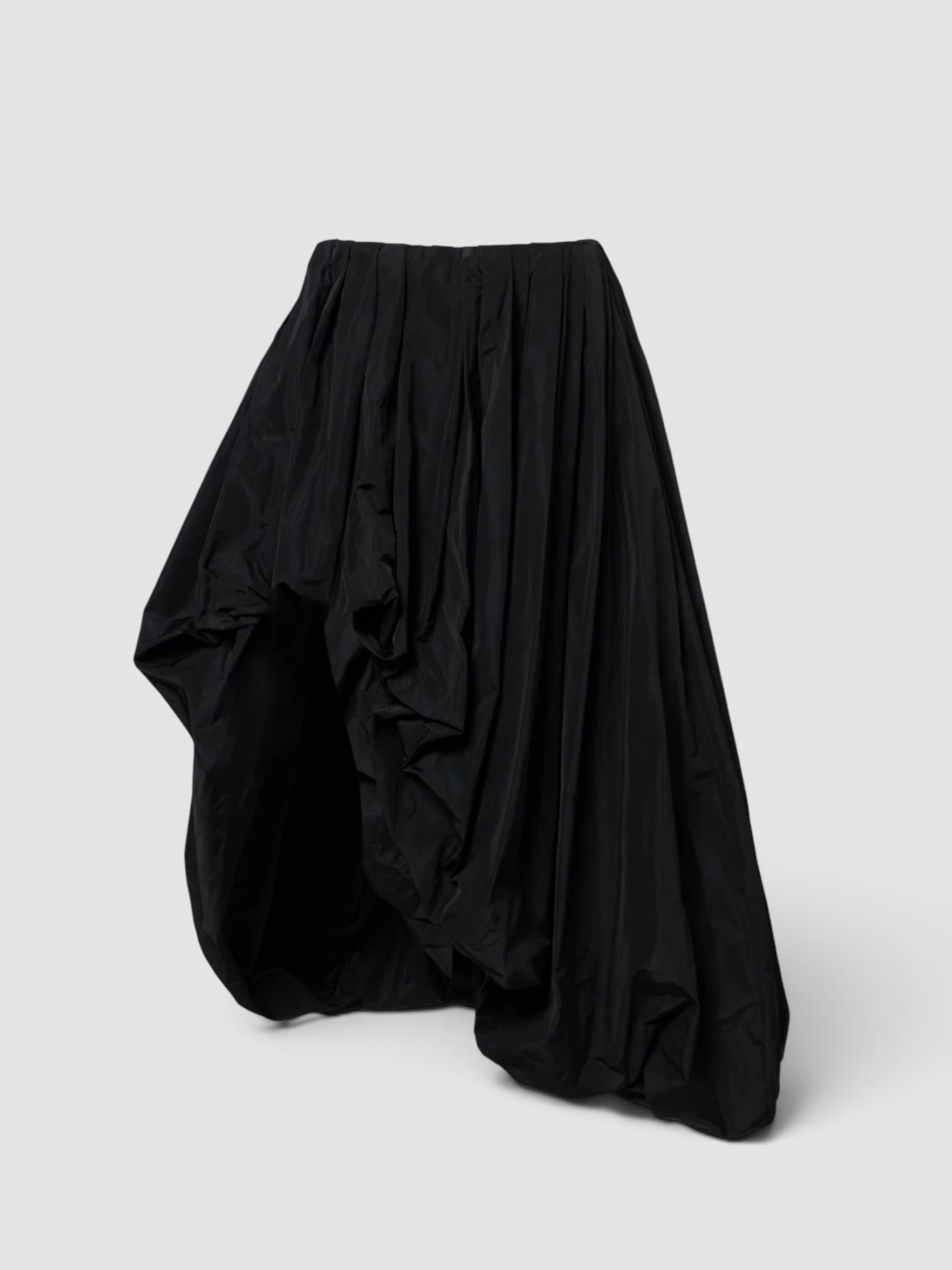 Jil Sander Asymmetric Midi Skirt in black. Styled by Sharon Lombardo for FDV Concierge.
