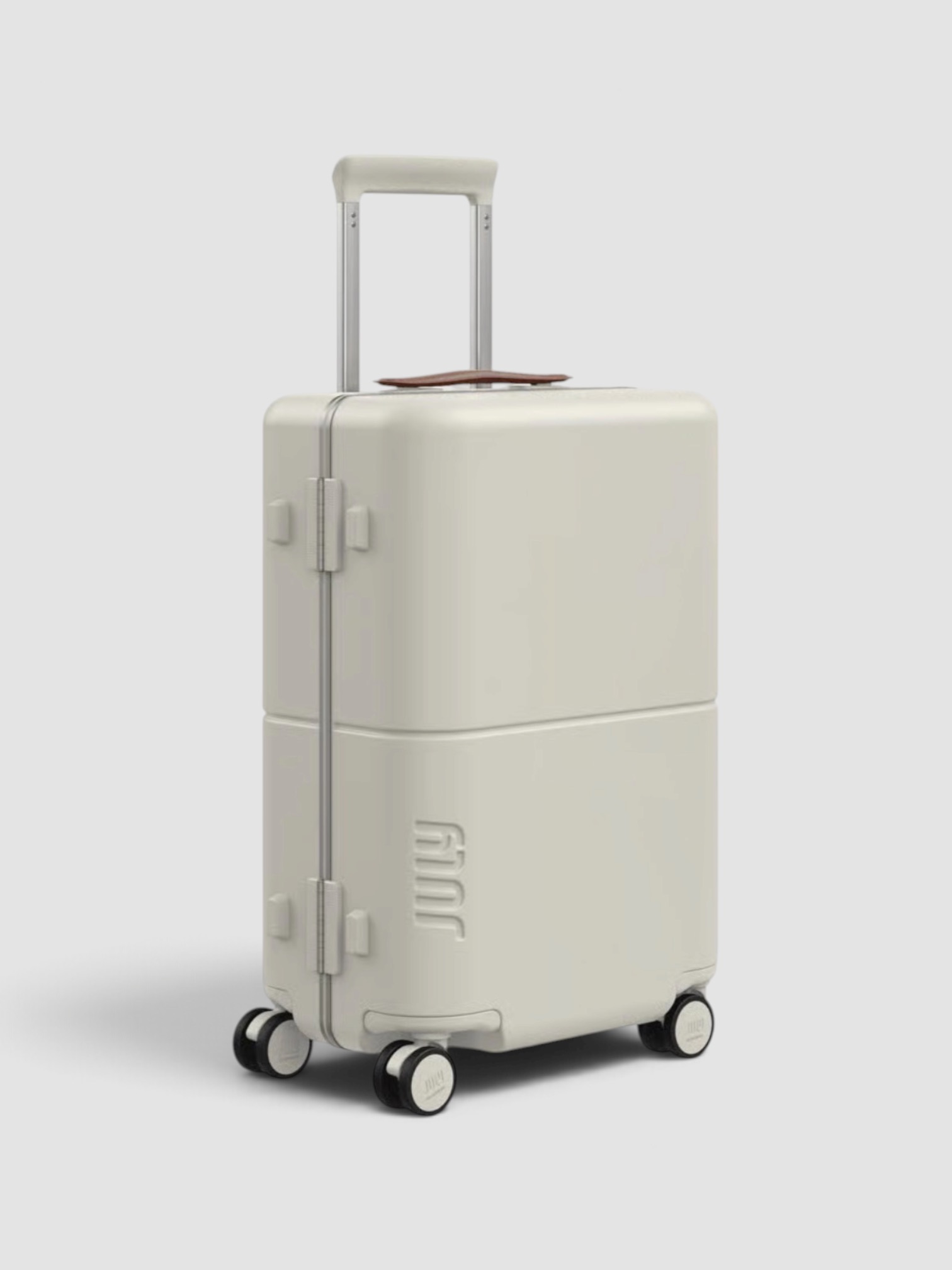July Carry On Trunk in matte cream.