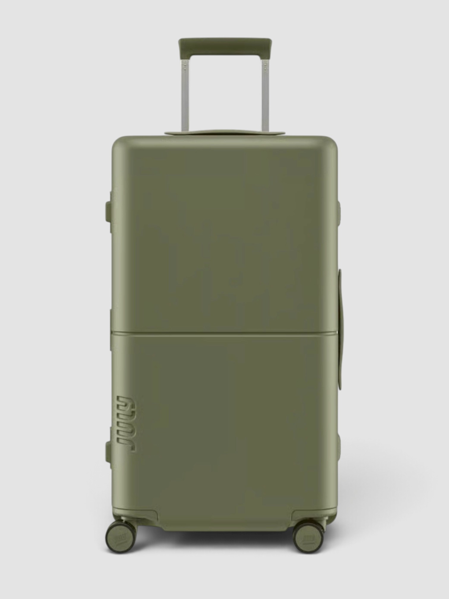 July Checked Trunk in matte moss green.