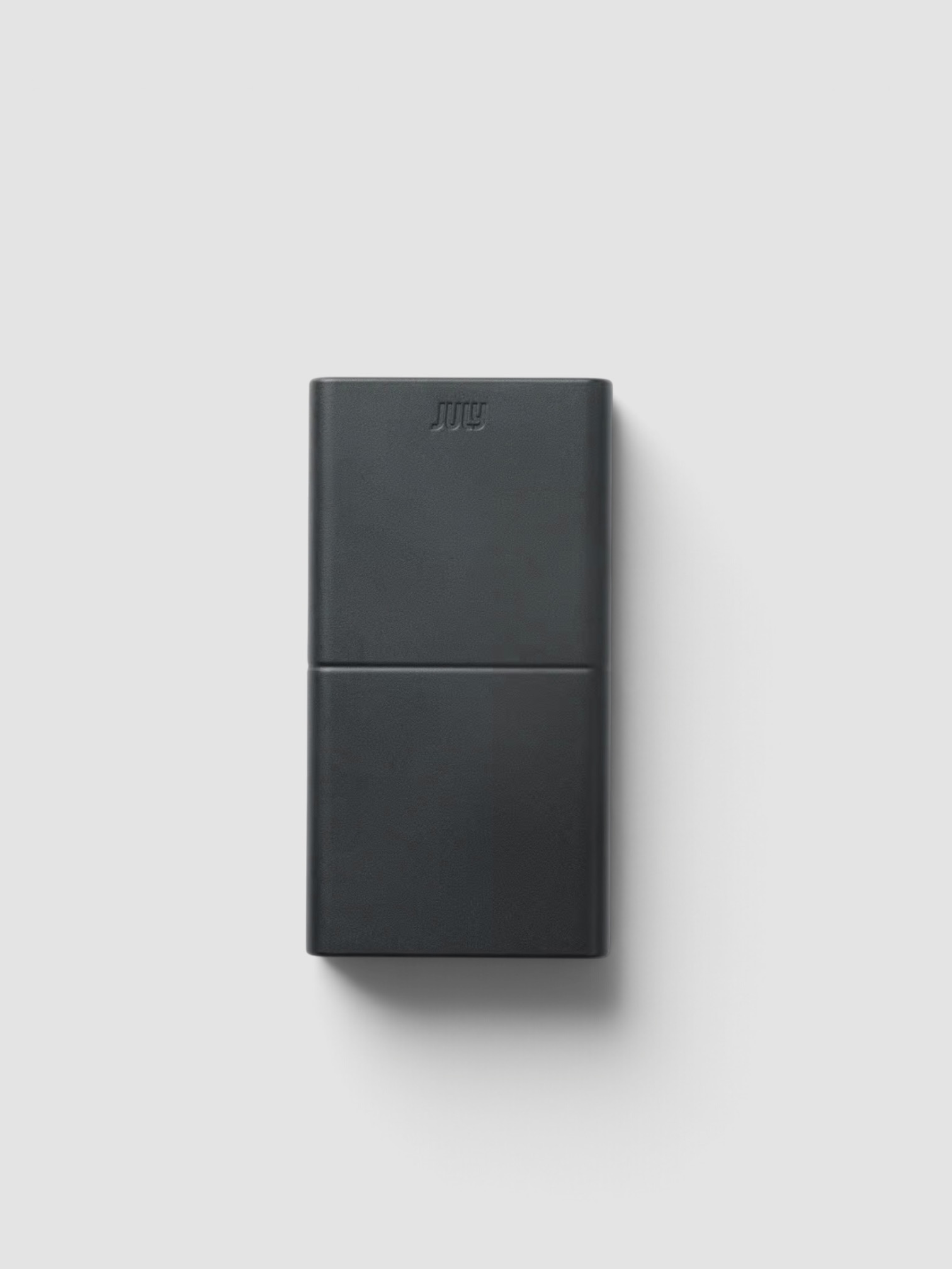 July Power Bank in black.