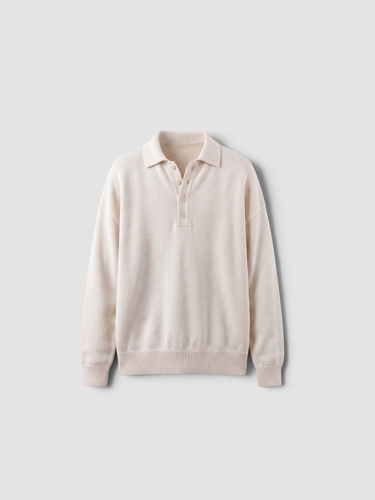 Kallmeyer Chessy Polo in Cotton Wool in ivory. Styled by Sharon Lombardo for FDV Concierge.