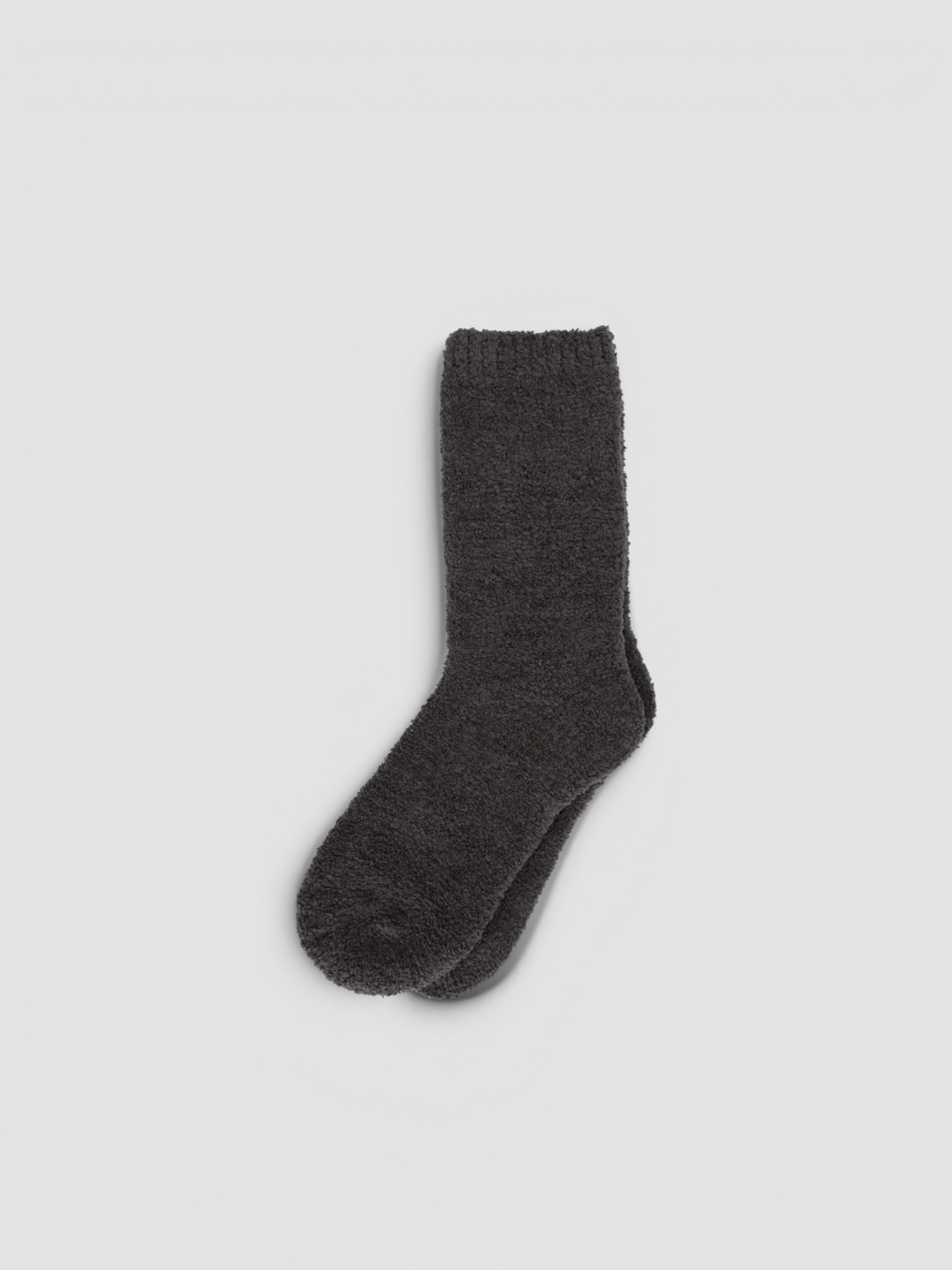 Kashwére Adult Calf Socks Chenilla Classic in black.