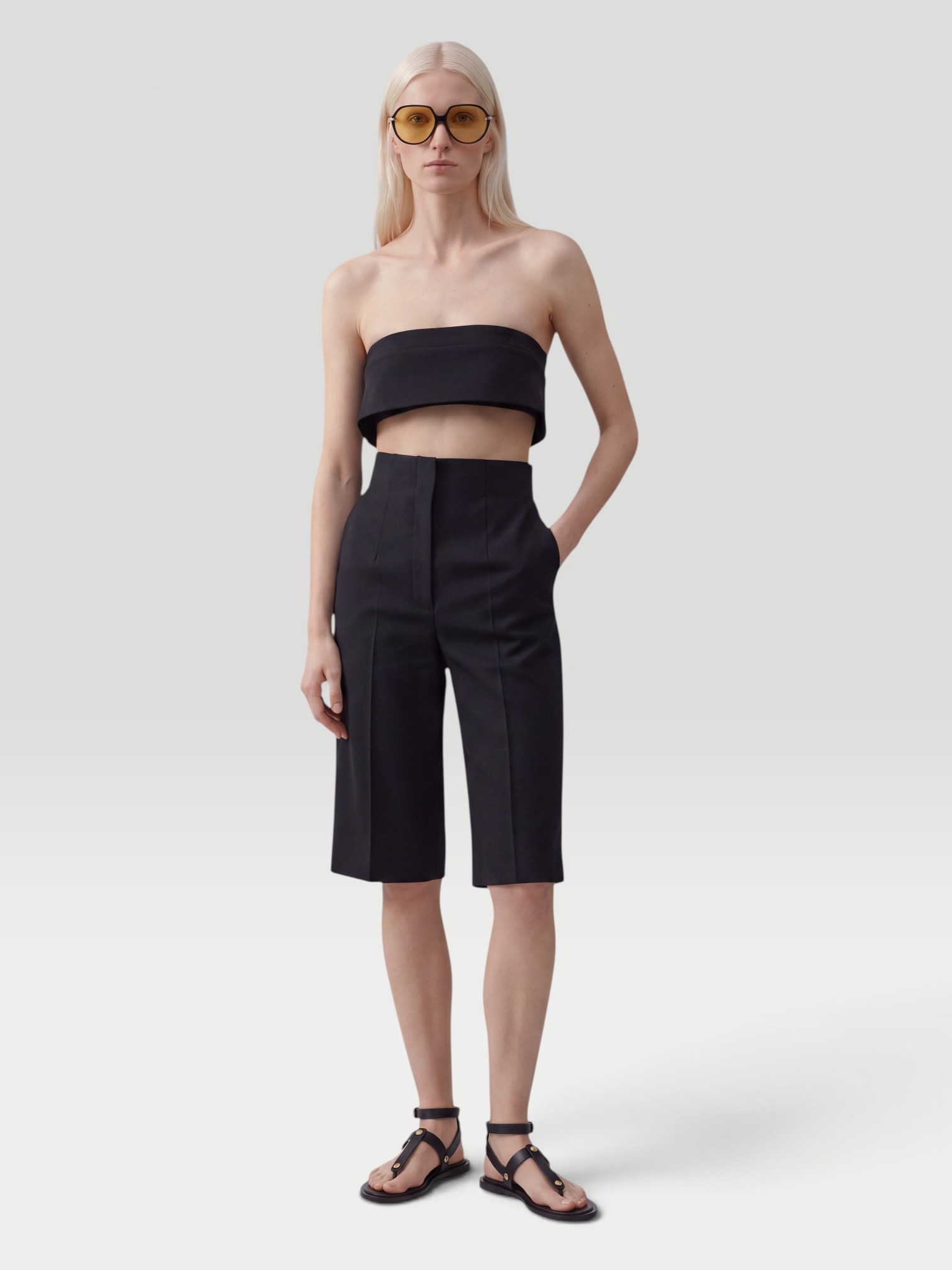 Khaite Kelsi Top in black. Styled by Sharon Lombardo for FDV Concierge.