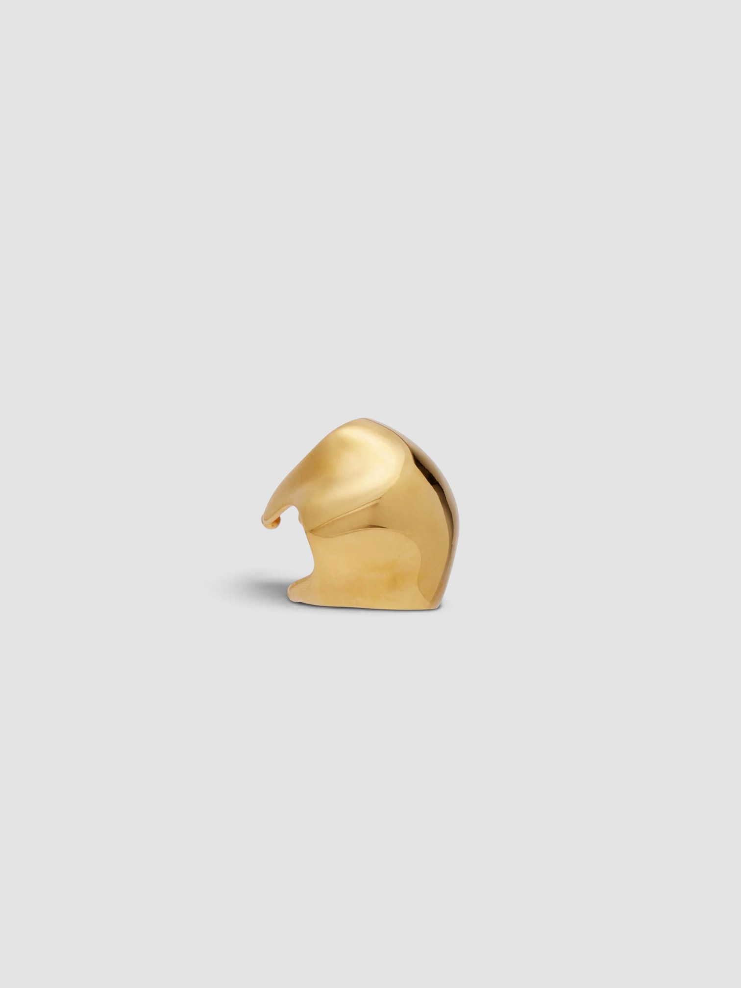 Khaite Lotus 18kt Gold-Plated Ear Cuff in gold.