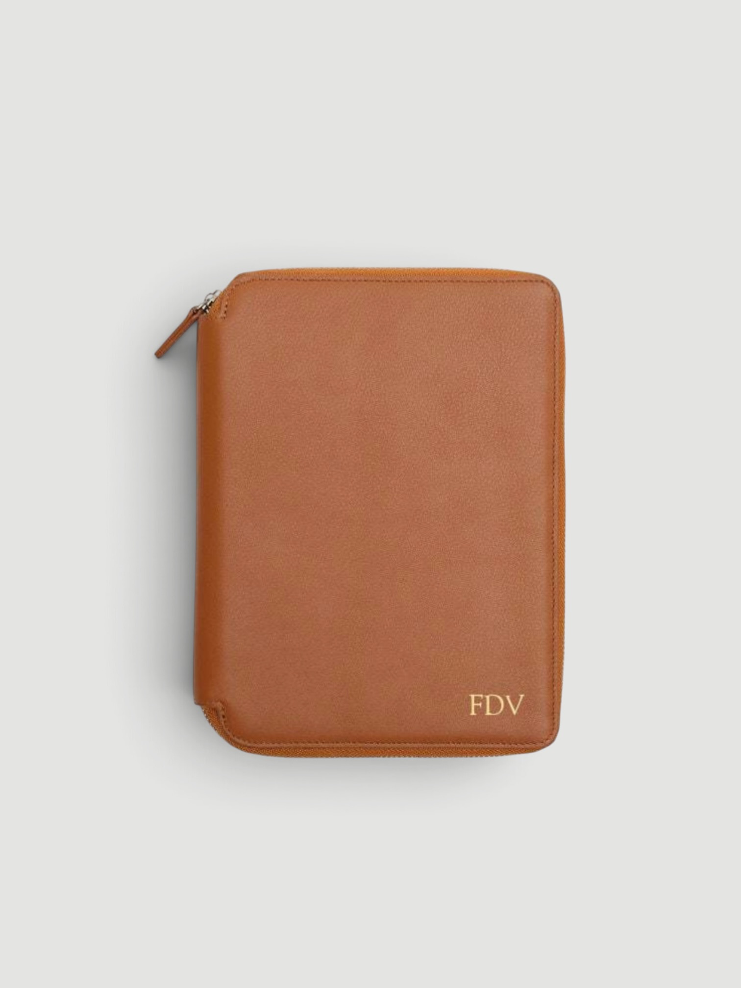 Leatherology A5 Zippered Journal in cognac.
