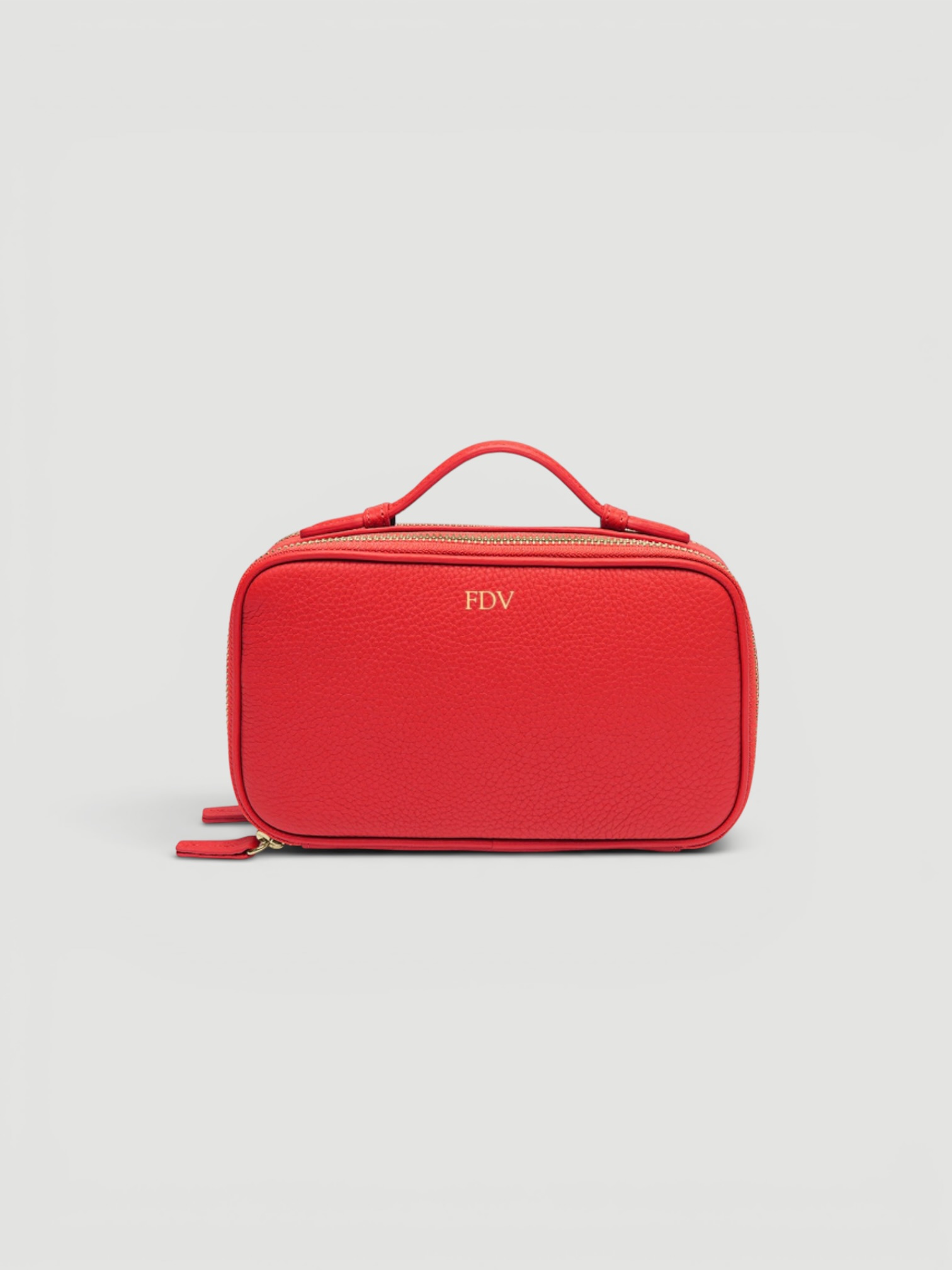 Leatherology Daily Small Travel Case in red.