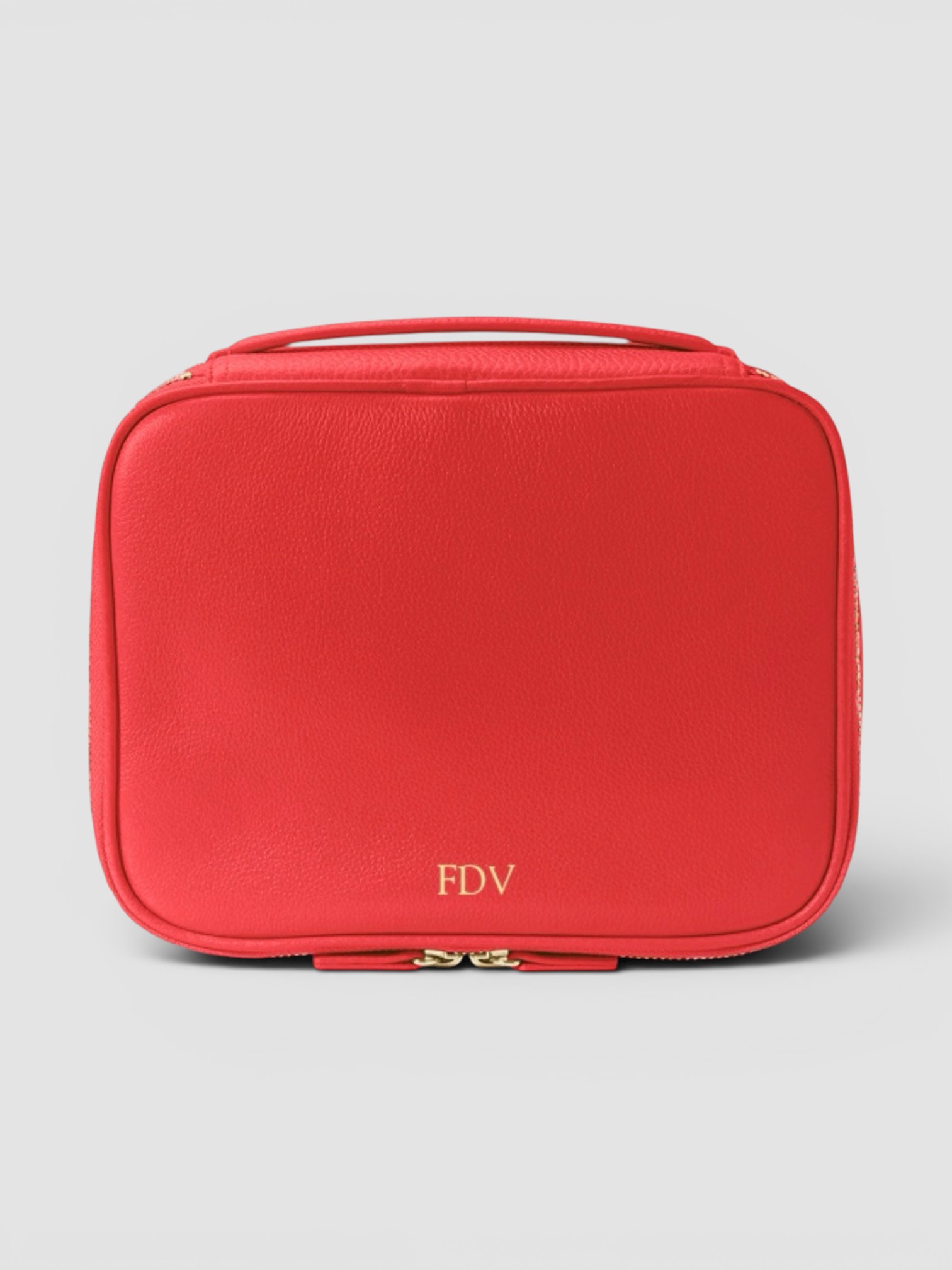 Leatherology Large Travel Organizer in red.