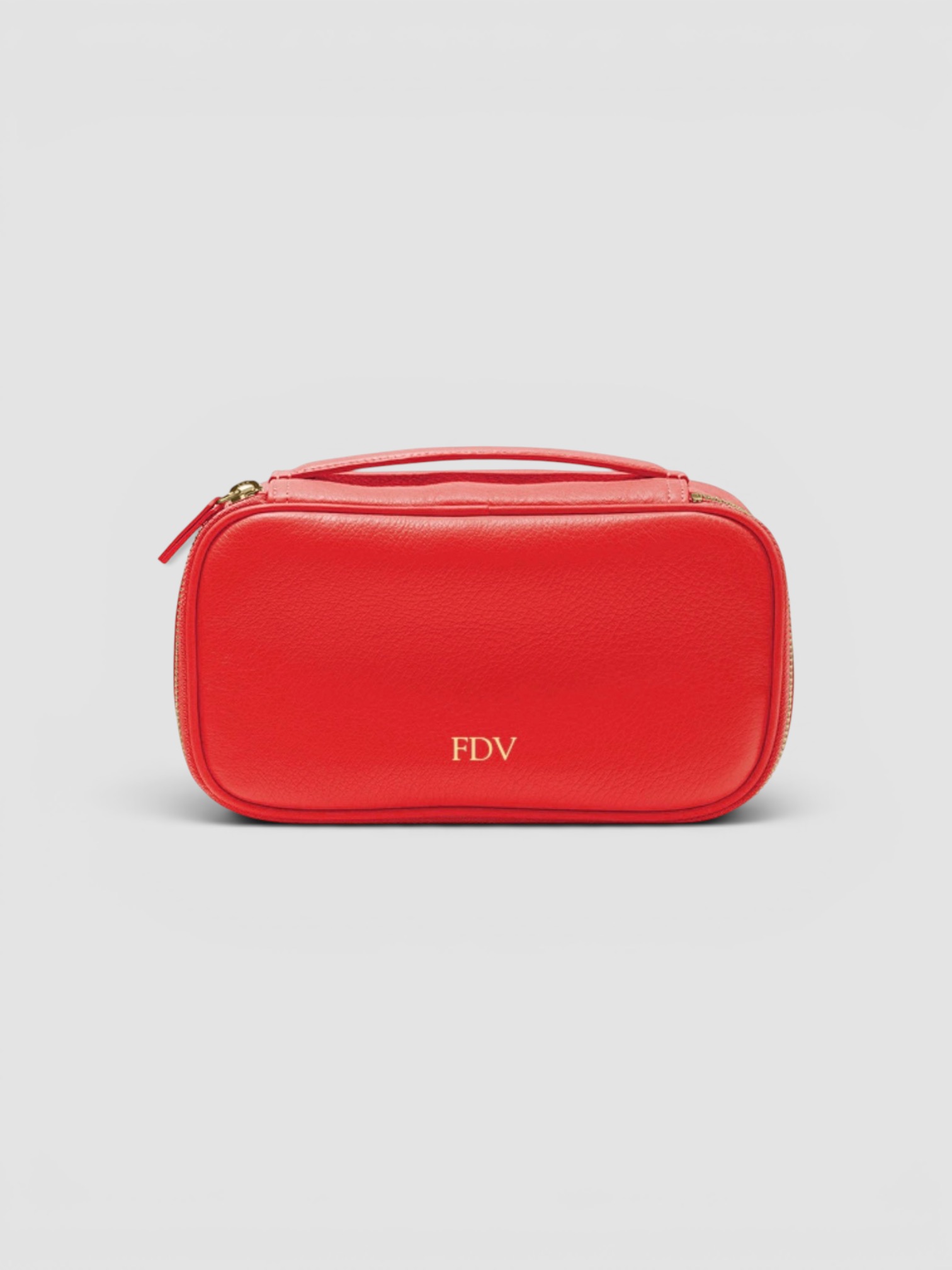 Leatherology Medium Travel Organizer in red.
