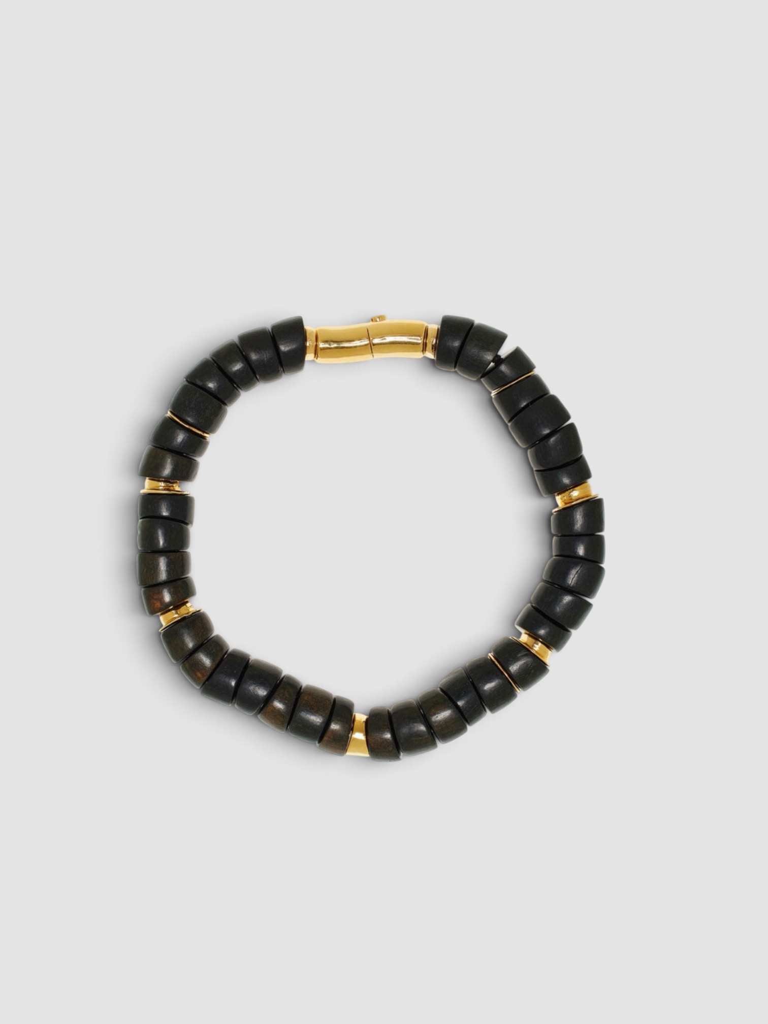 Lizzie Fortunato La Isla Las Palmas Beaded Choker Necklace in black.