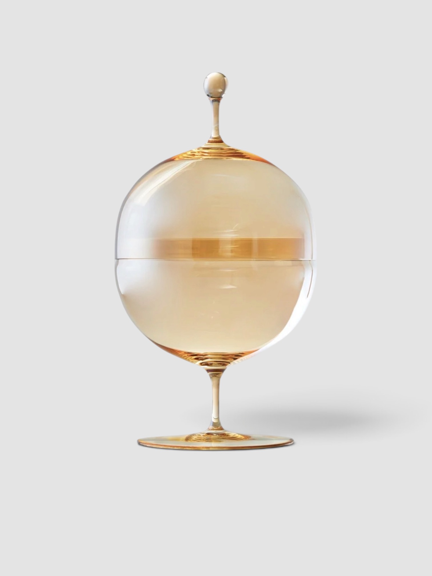 Lobmeyr Hand-Blown Crystal Candy Dish in metallics.