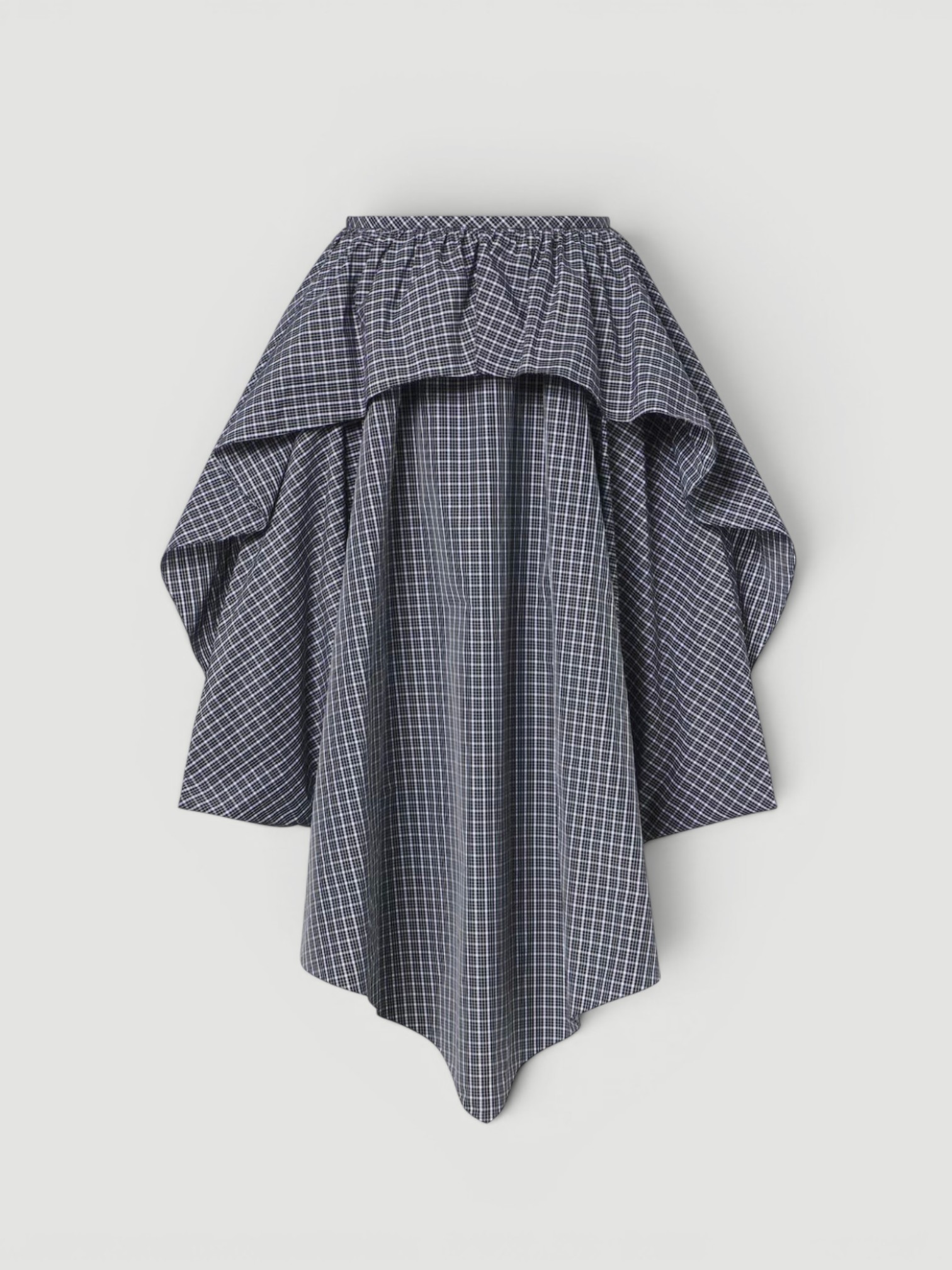 Loewe Asymmetric Cotton-Blend Midi Skirt in black/white. Styled by Sharon Lombardo for FDV Concierge.