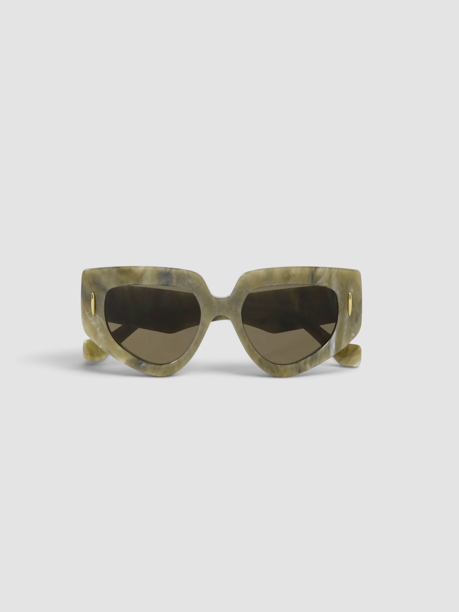 Loewe Cat-Eye Acetate Sunglasses in green.