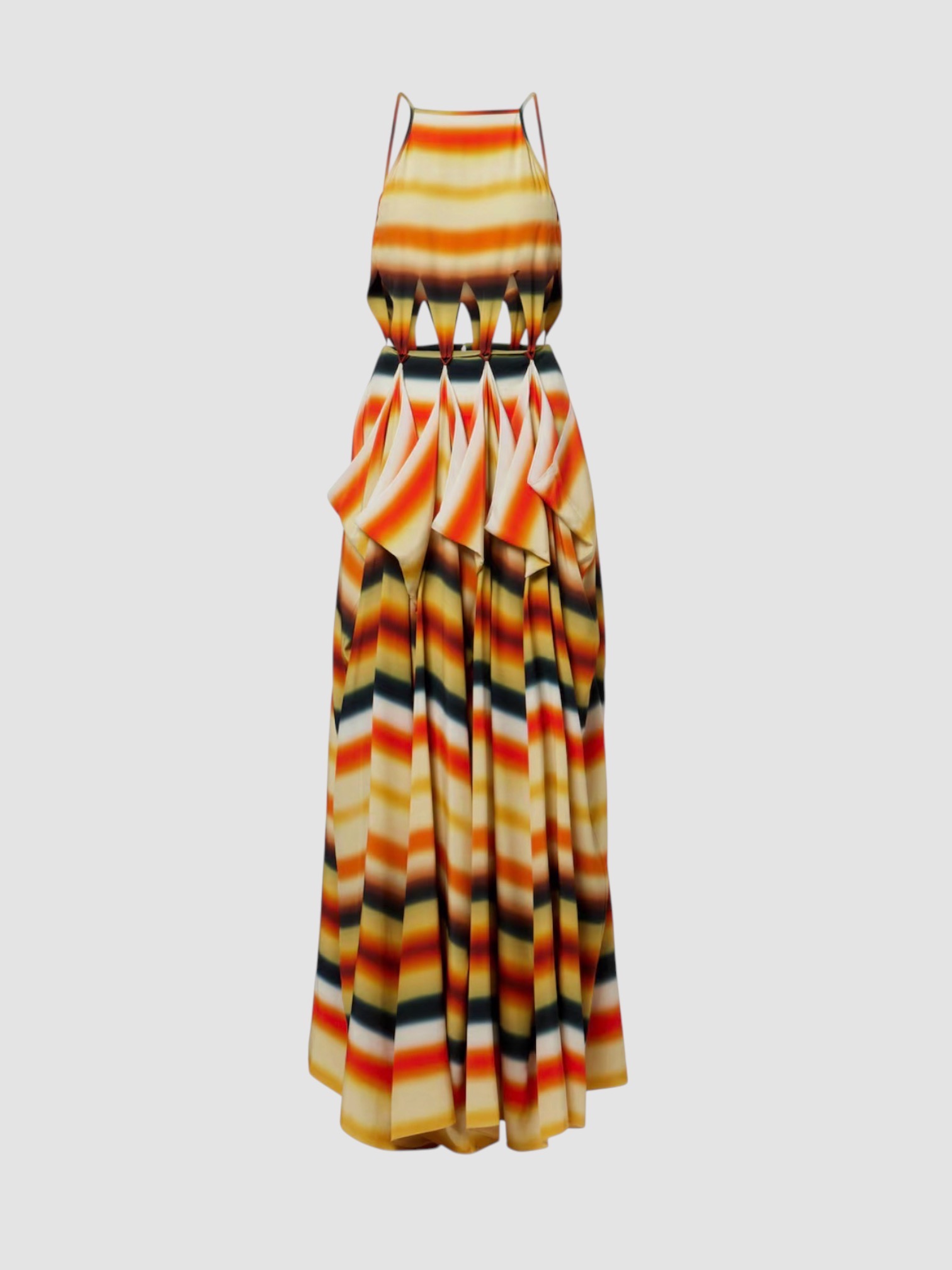 Loewe Paula's Ibiza Striped Silk Maxi Dress. Styled by Sharon Lombardo for FDV Concierge.