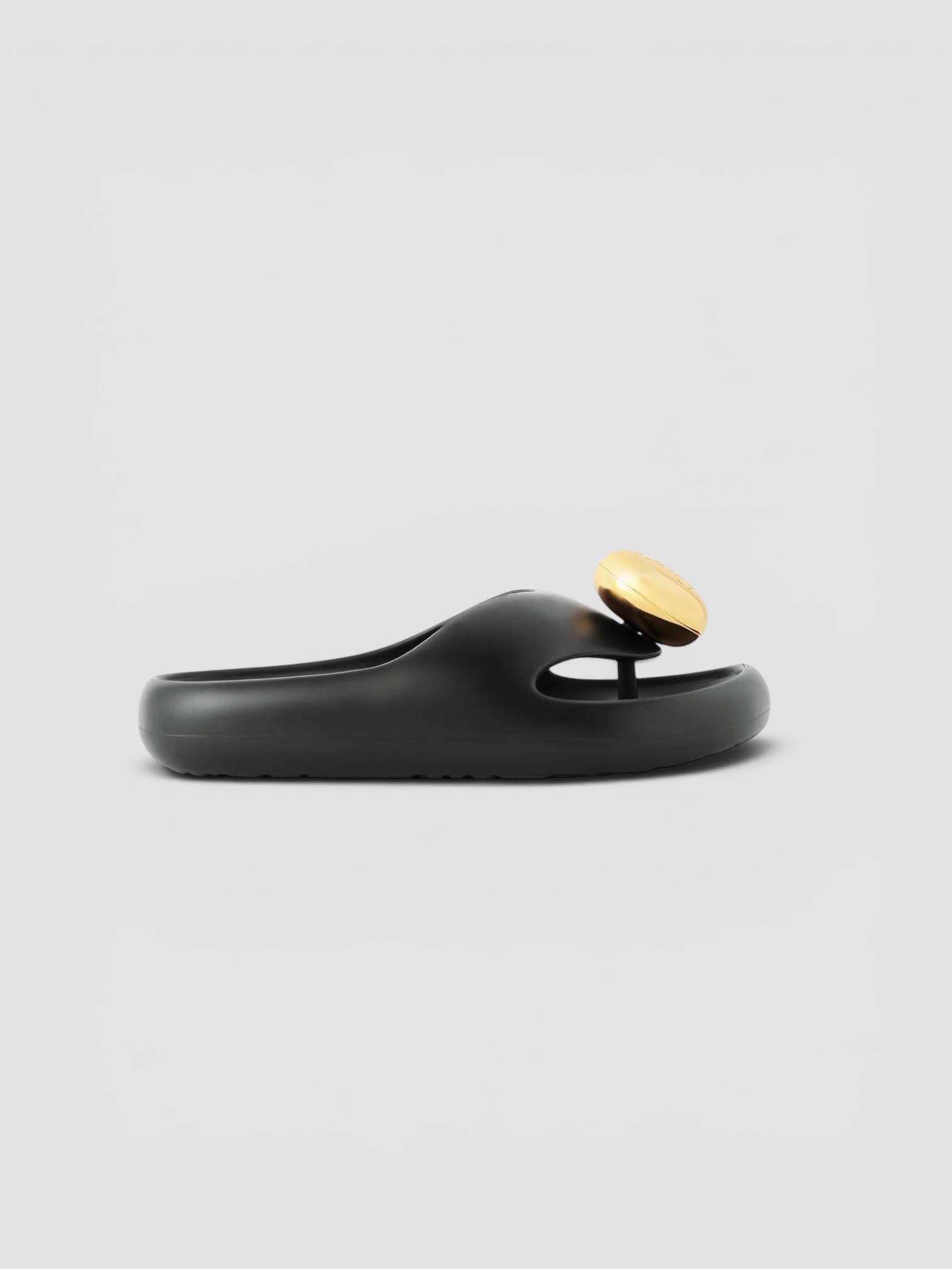 Loewe Paula's Ibiza Bubble Logo-Detailed Rubber Slides in black.