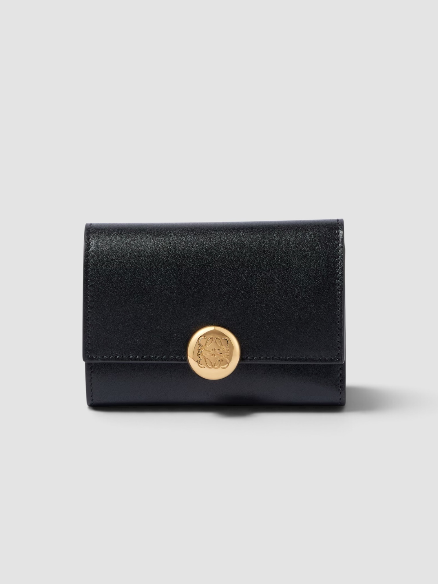 Loewe Pebble Leather Wallet in black.