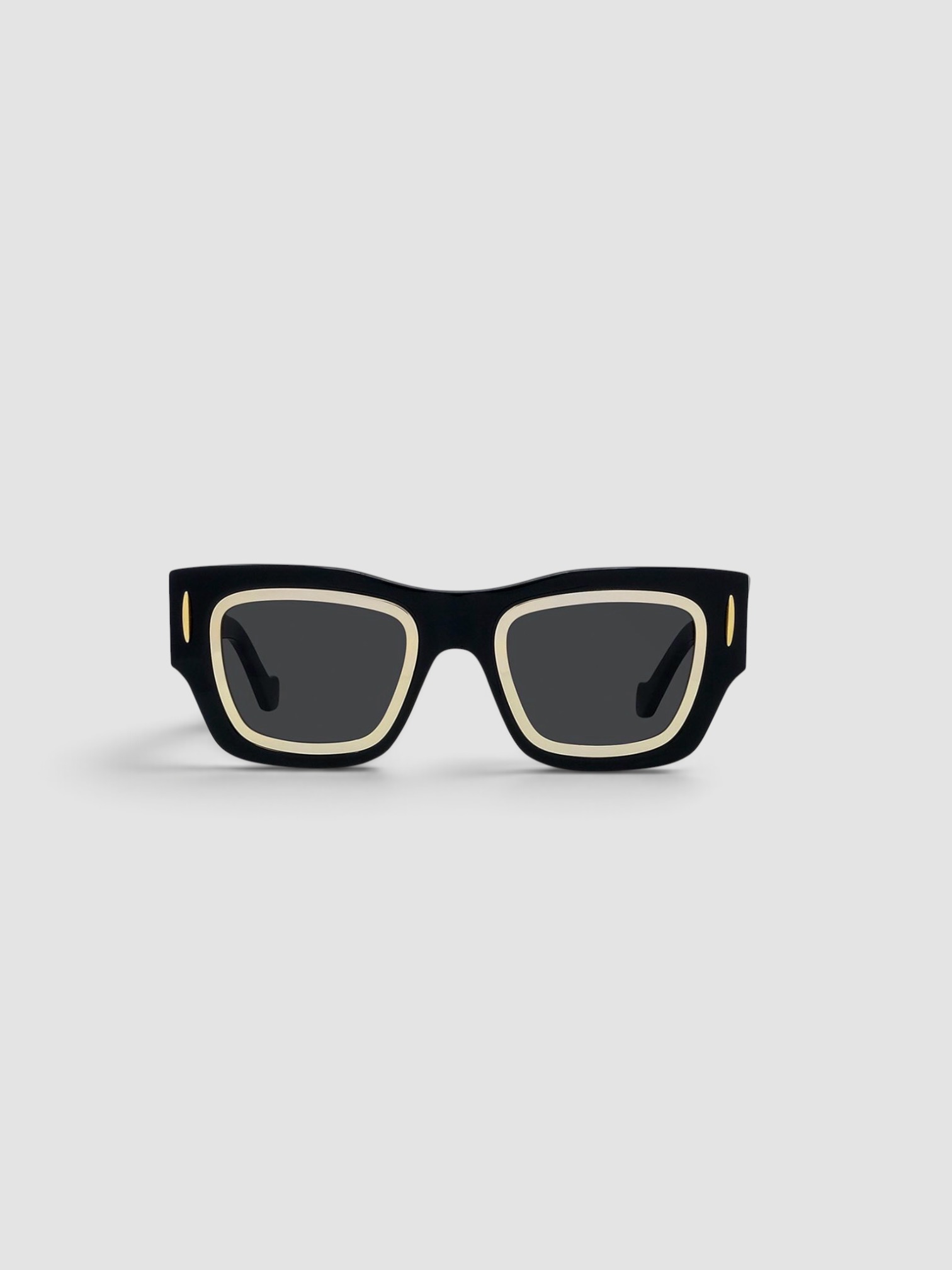 Loewe Signature Square Acetate Sunglasses in black.