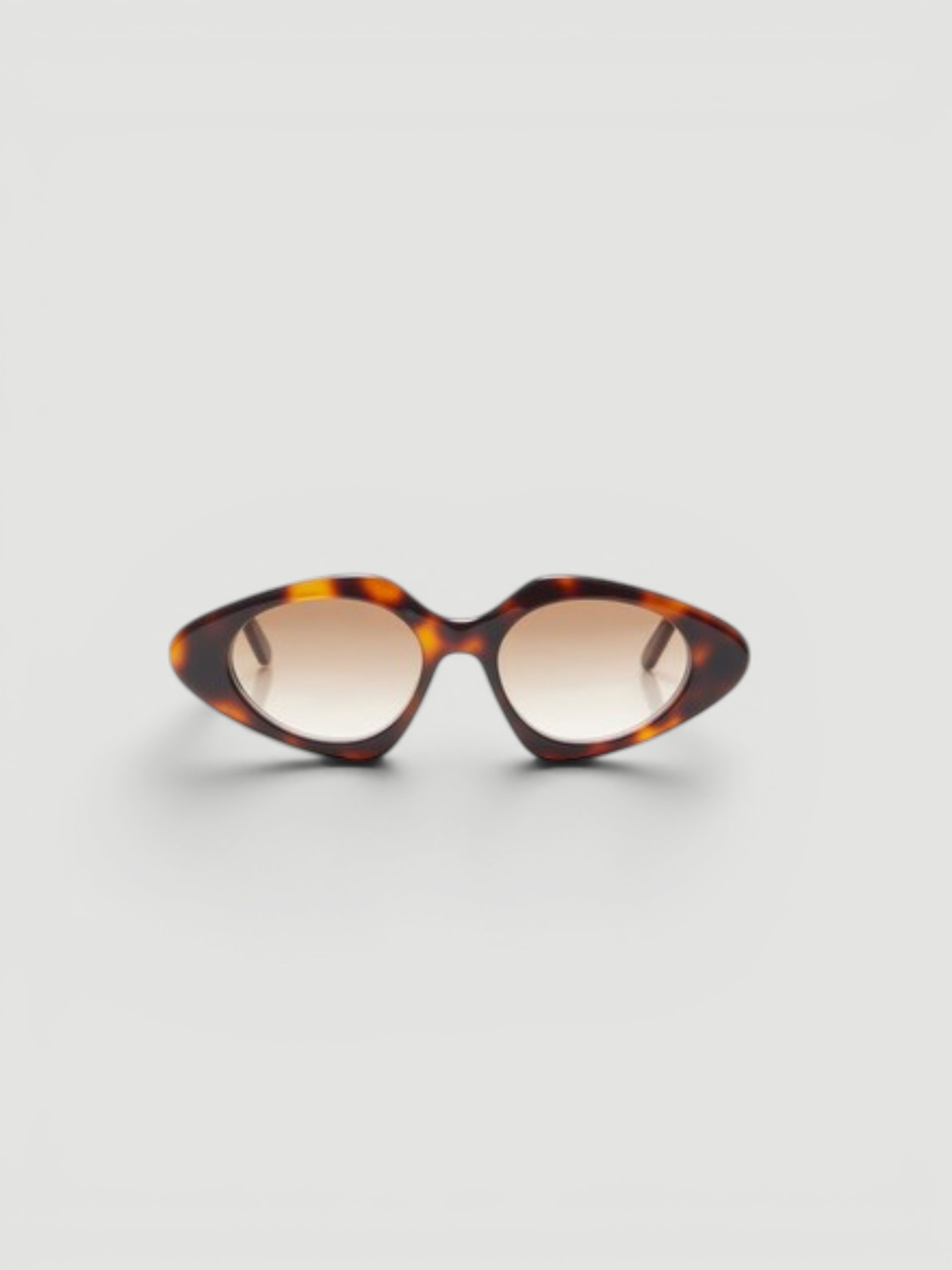 Loewe Triangle Slim Acetate Sunglasses in brown.