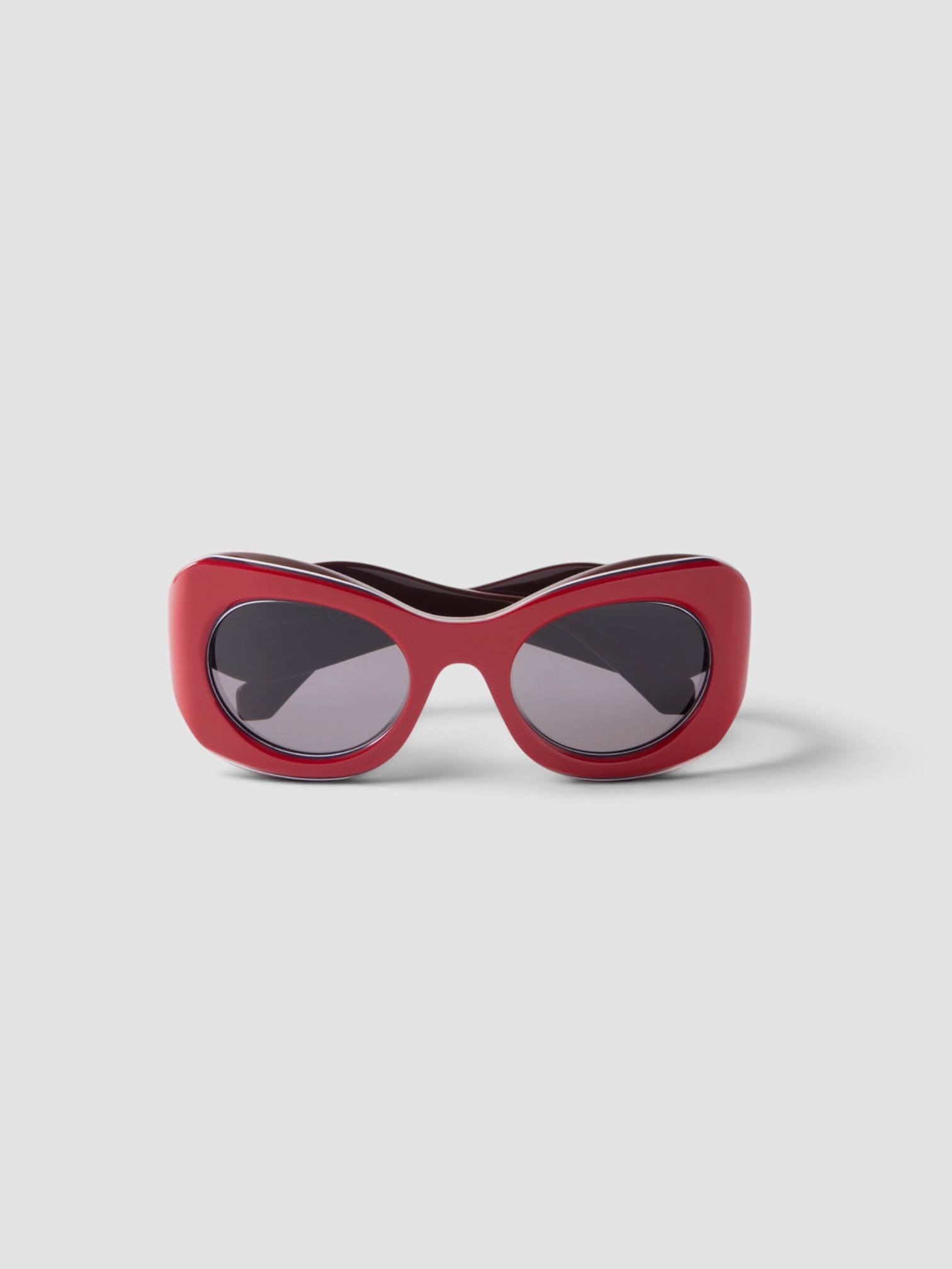 Loewe Eyewear + Paula's Ibiza D-Frame Acetate Sunglasses in red.