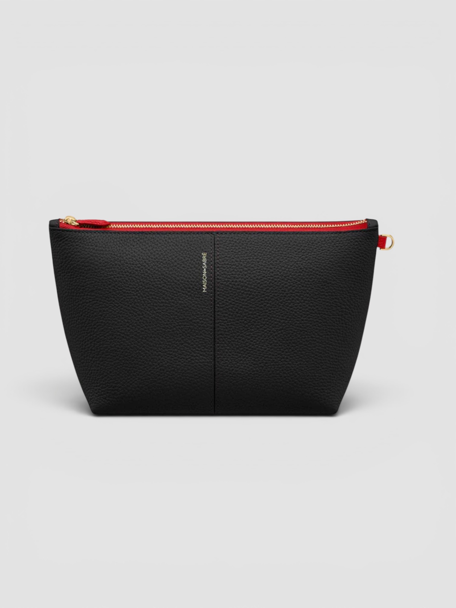 Maison de Sabré The Medium Flaire Pouch in rouge noir.