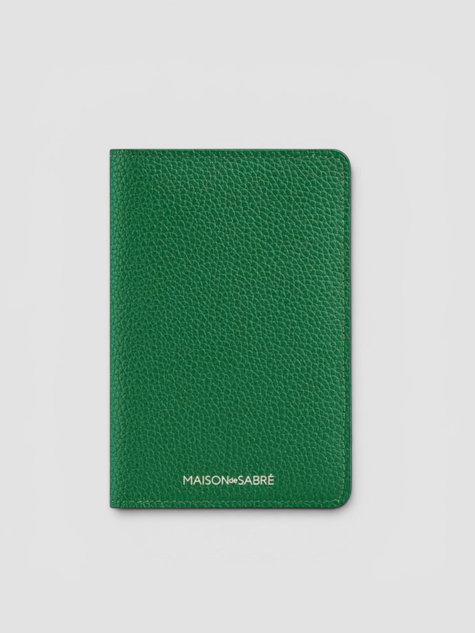 Maison de Sabré The Passport Holder in emerald green.