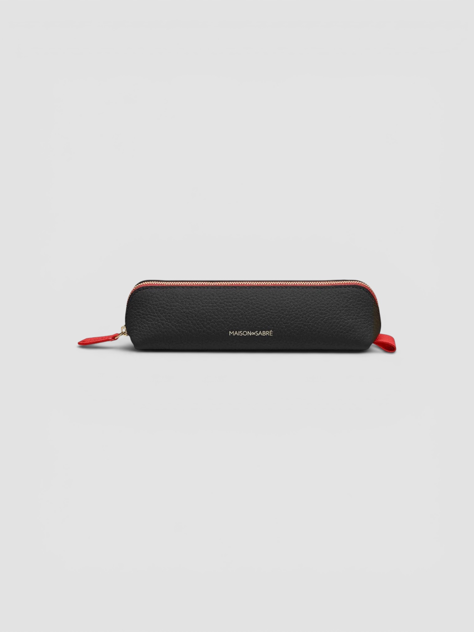 Maison de Sabré The Leather Pencil Case in black.