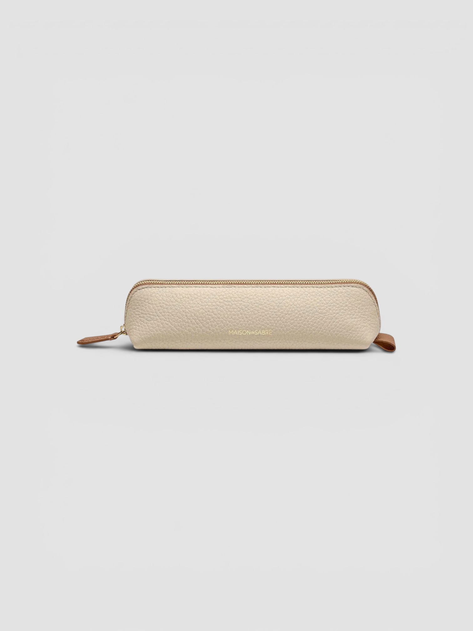 Maison de Sabré The Leather Pencil Case in saharan brown.
