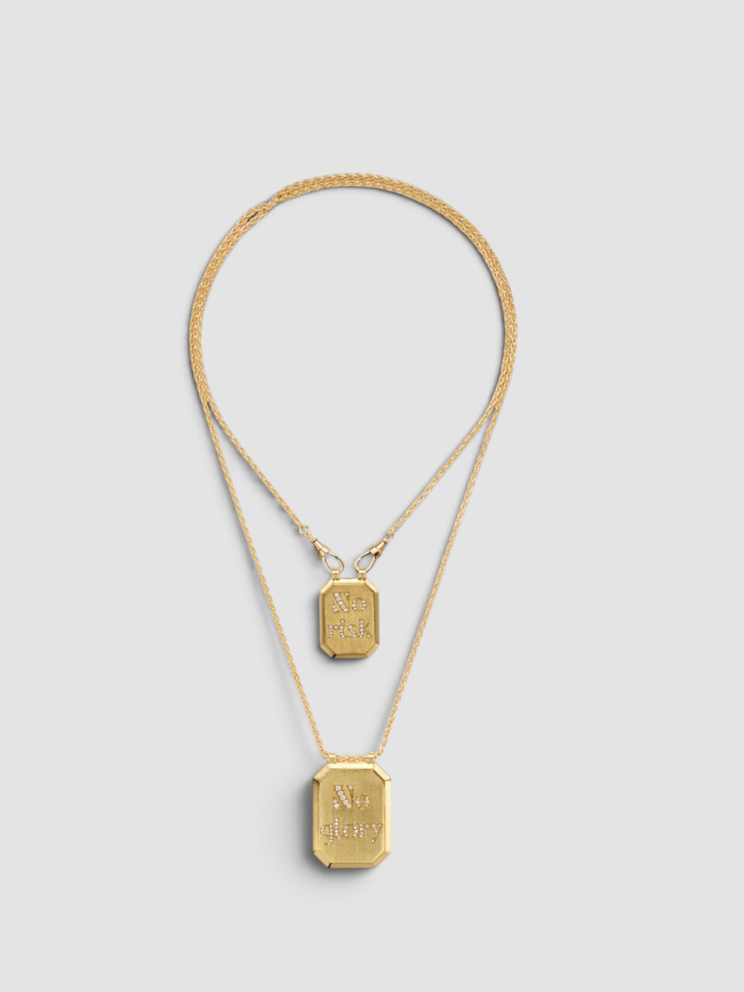 Marie Lichtenberg No Risk No Glory Necklace in gold.