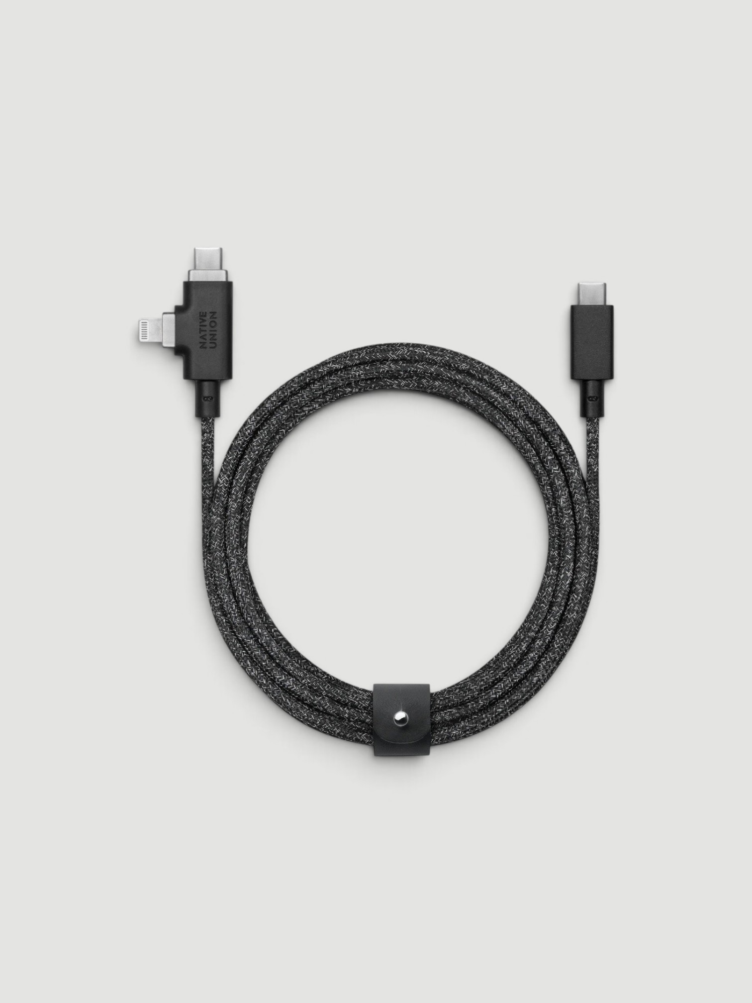Native Union Belt Cable Duo in cosmos black.